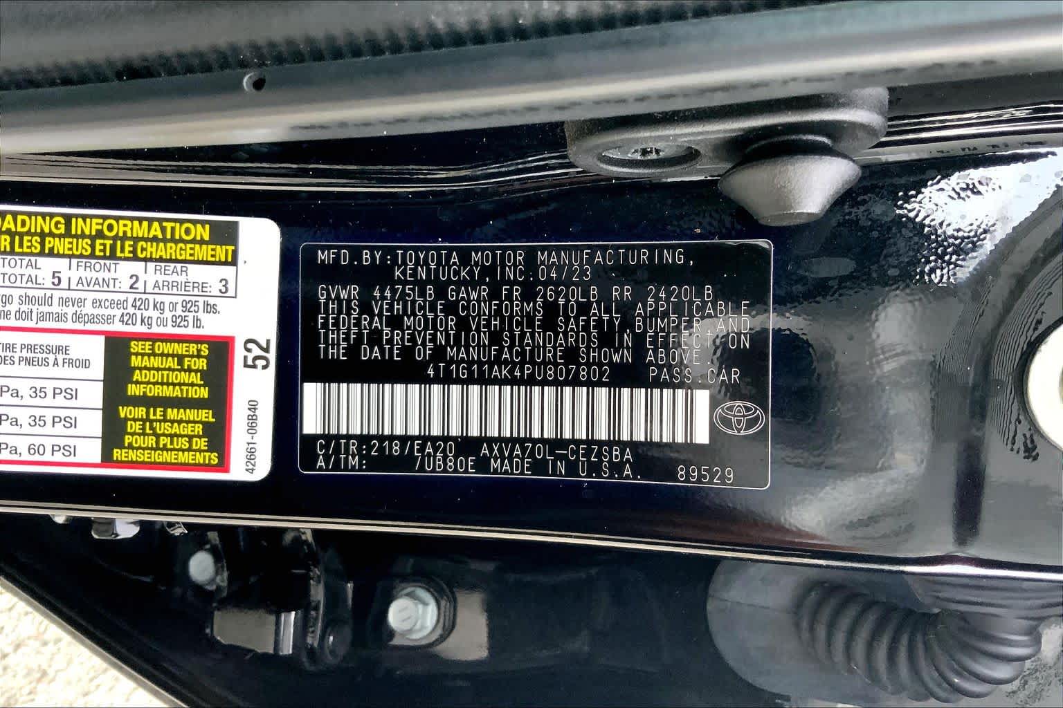 2023 Toyota Camry SE Midnight Black Metallic at Group 1 Toyota Southwest