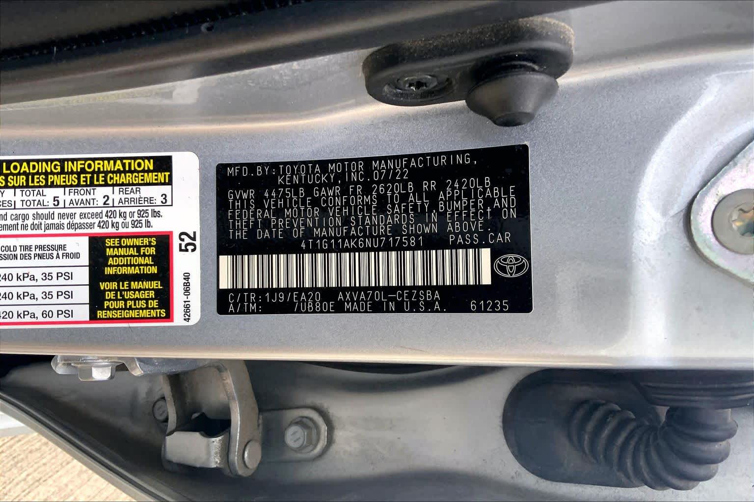 2022 Toyota Camry SE Celestial Silver Metallic at Group 1 Toyota Southwest