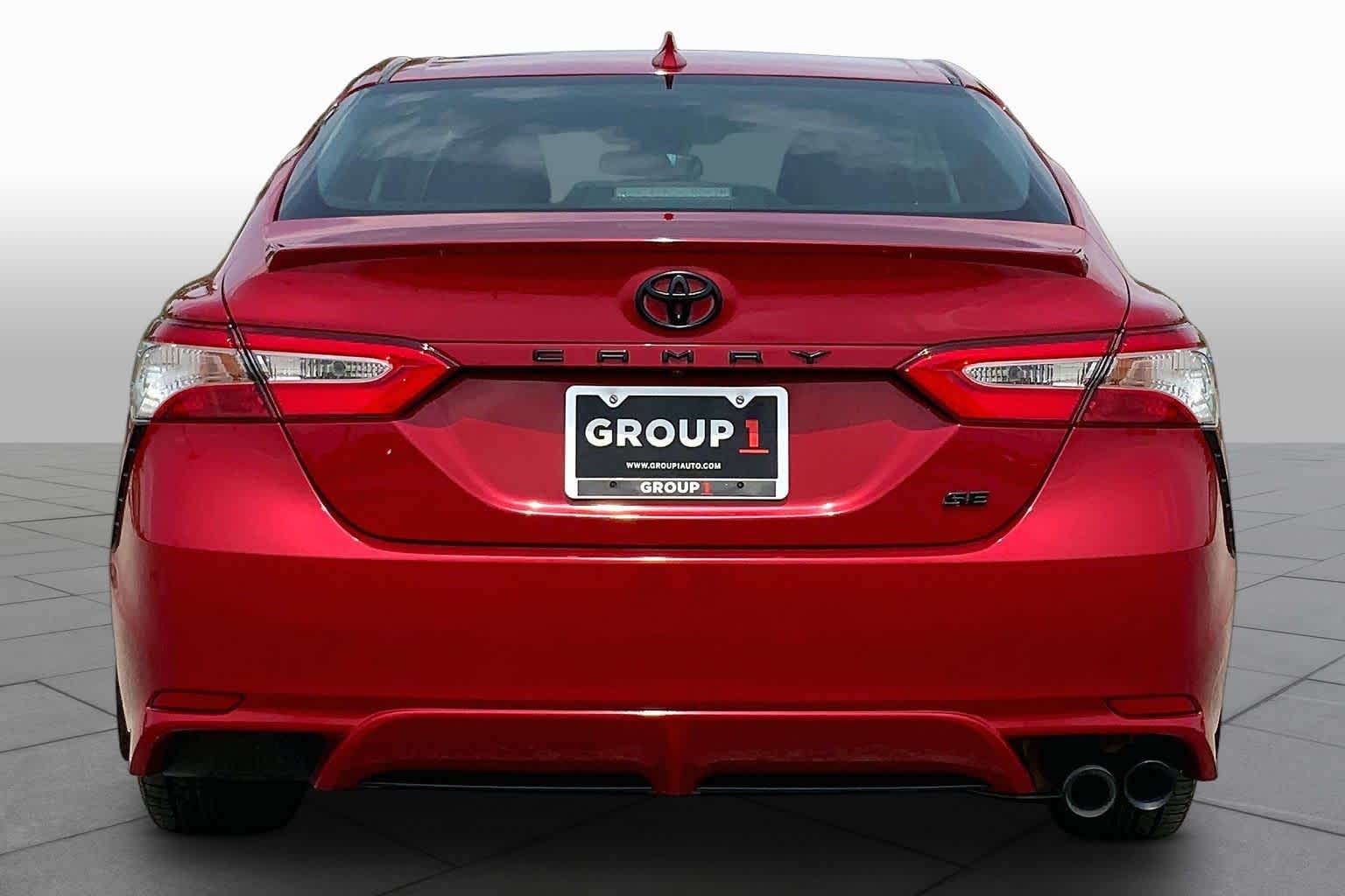 2020 Toyota Camry SE Supersonic Red at Group 1 Toyota Southwest