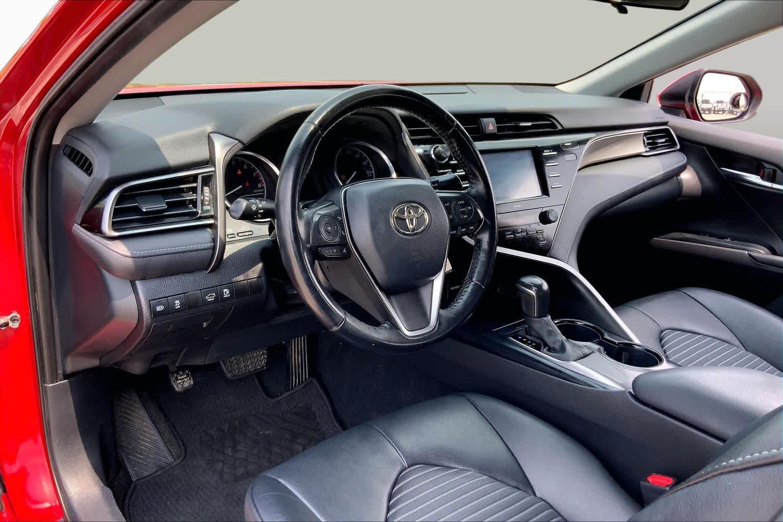 2020 Toyota Camry SE Supersonic Red at Group 1 Toyota Southwest