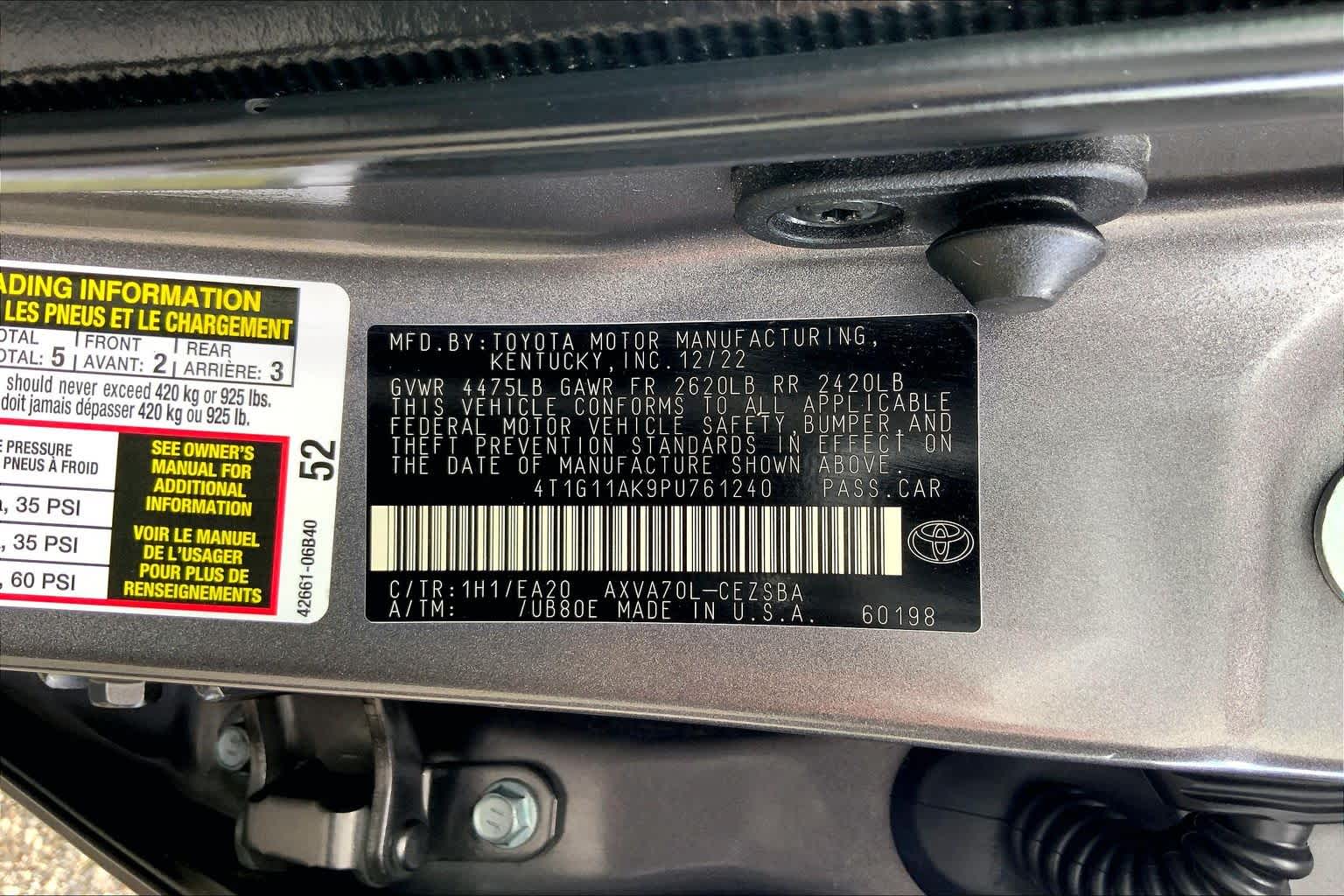 2023 Toyota Camry SE Predawn Gray Mica at AutoNation USA Houston