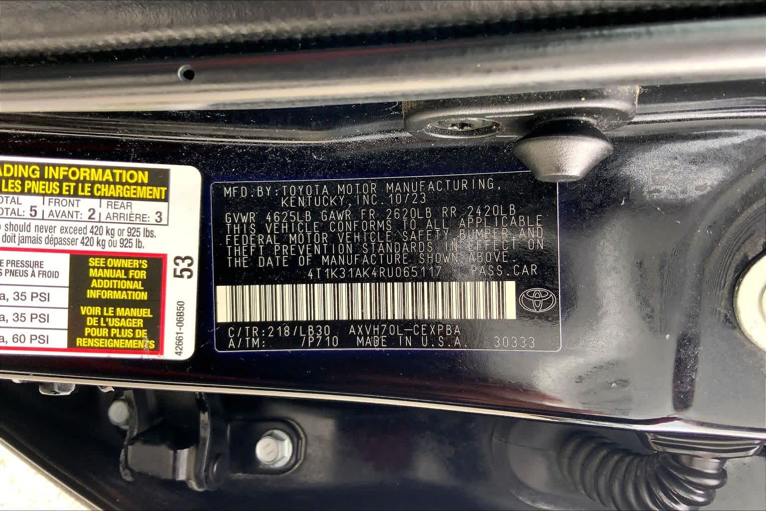 2024 Toyota Camry Hybrid XSE Midnight Black Metallic at Lexus Southwest Houston