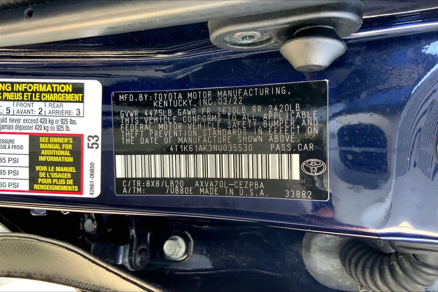 2022 Toyota Camry photo 35 of 35