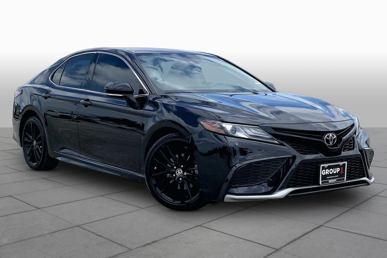 2021 Toyota Camry XSE Midnight Black Metallic at Tomball Ford
