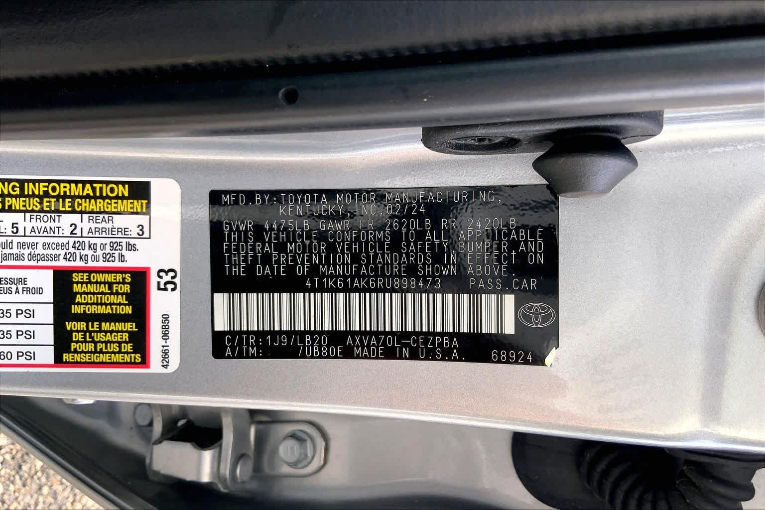 2024 Toyota Camry XSE Celestial Silver Metallic at Group 1 Toyota Southwest
