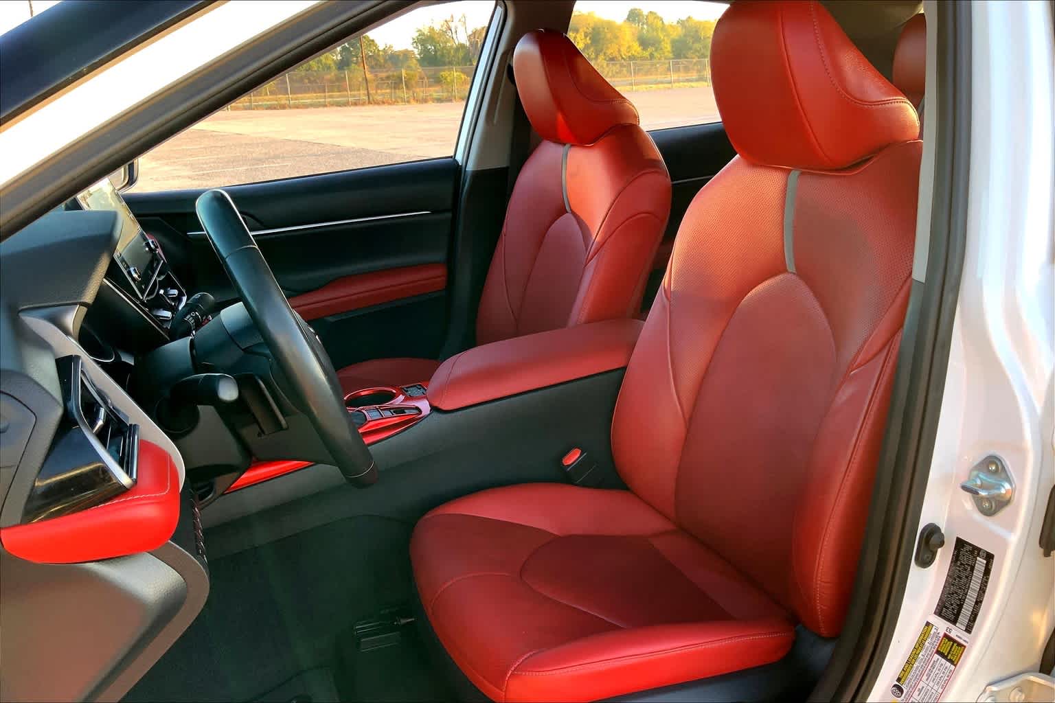 2021 Toyota Camry XSE V6 Wind Chill Pearl/Midnight Black Metallic at Group 1 Toyota Southwest