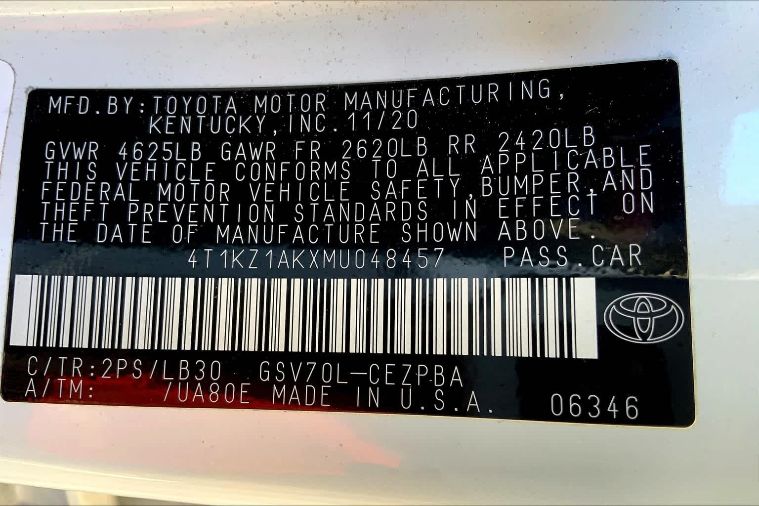 2021 Toyota Camry XSE V6 Wind Chill Pearl/Midnight Black Metallic at Group 1 Toyota Southwest