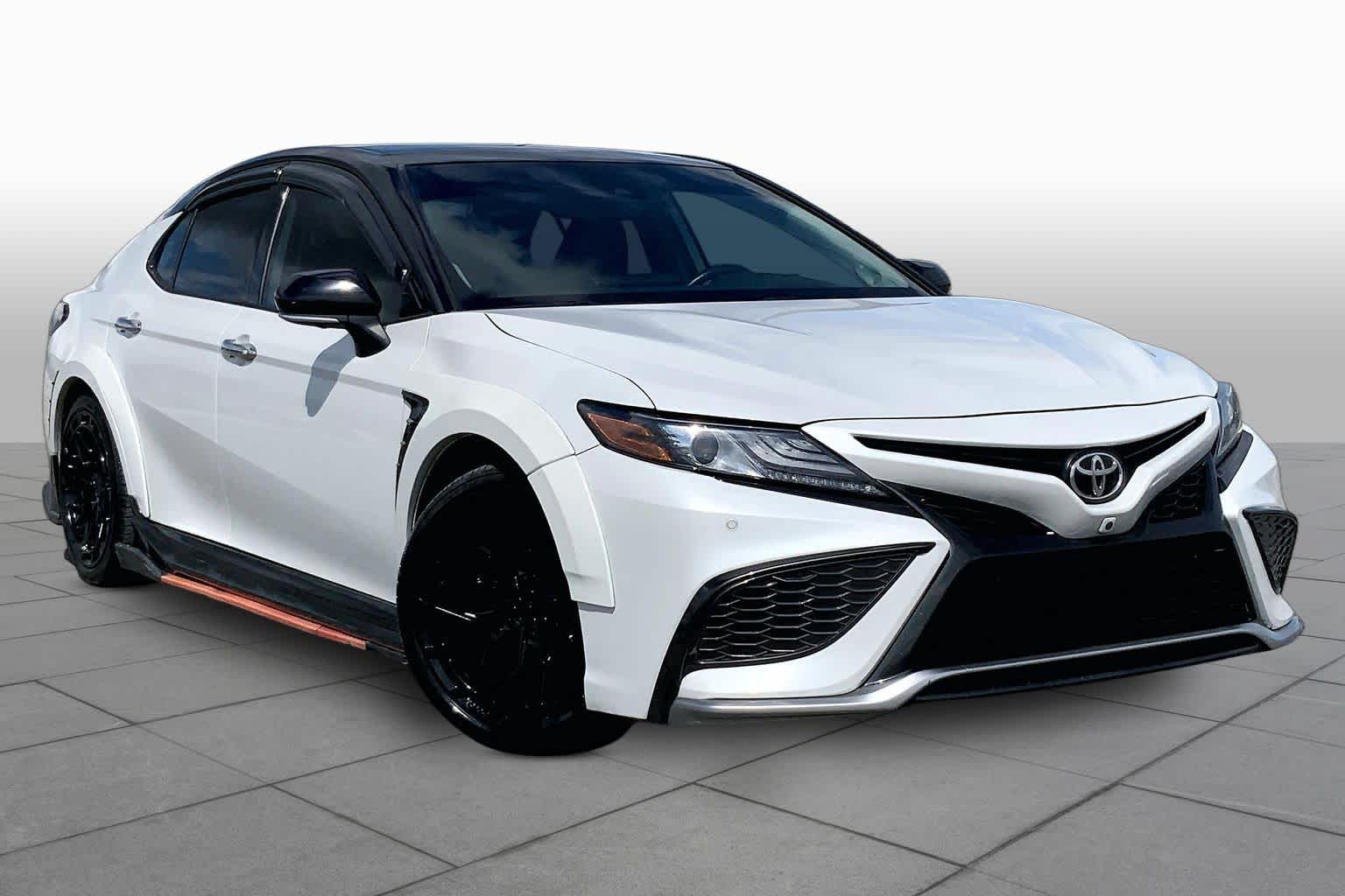 2021 Toyota Camry XSE V6 Wind Chill Pearl/Midnight Black Metallic at Beck & Masten Kia