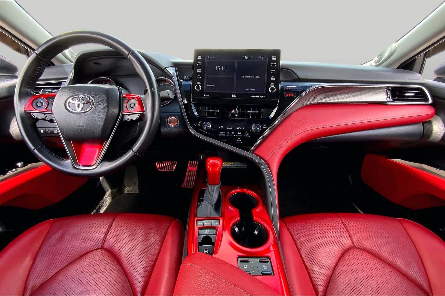 2021 Toyota Camry XSE V6 Wind Chill Pearl/Midnight Black Metallic at Beck & Masten Kia