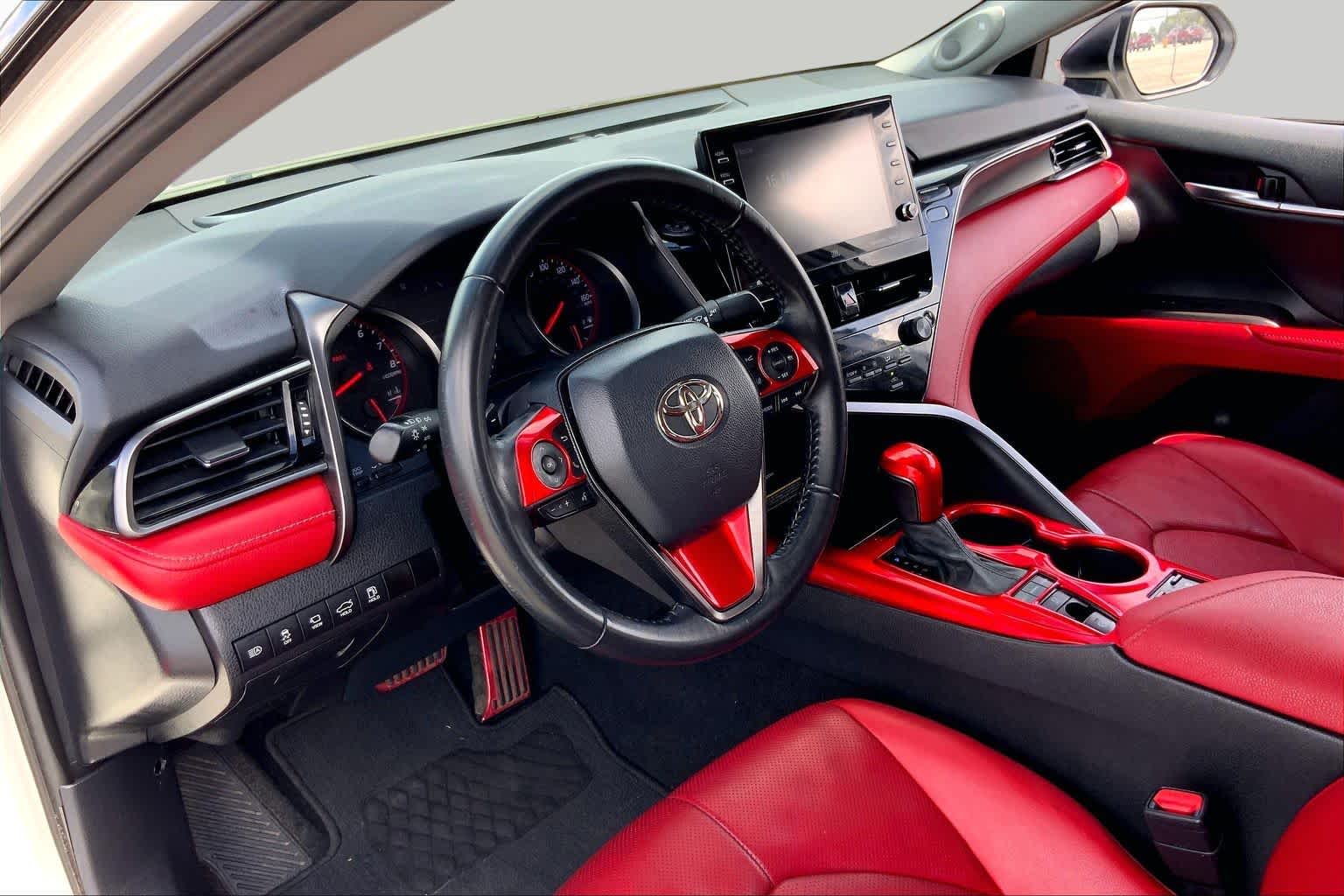 2021 Toyota Camry XSE V6 Wind Chill Pearl/Midnight Black Metallic at Beck & Masten Kia