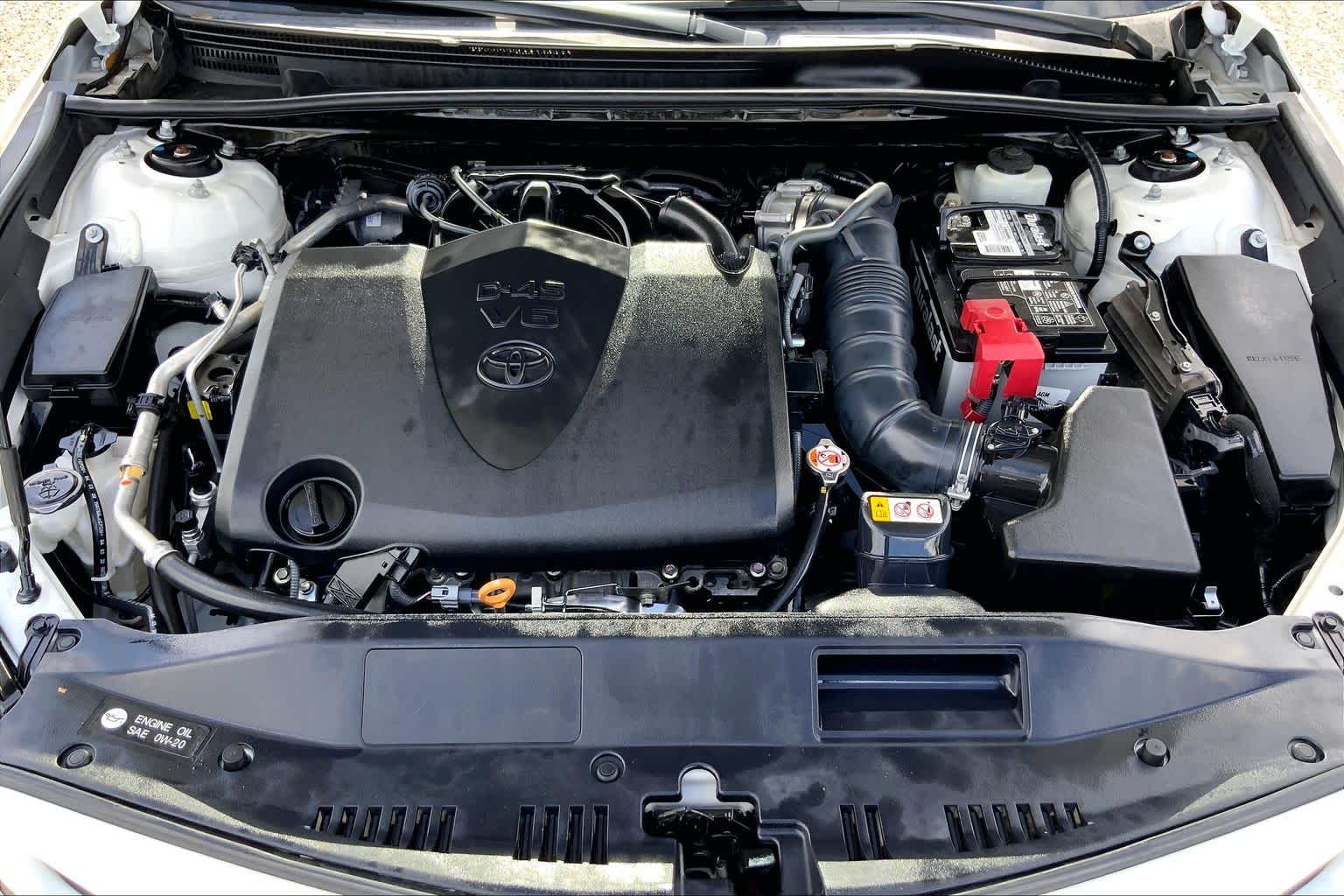 2021 Toyota Camry XSE V6 Wind Chill Pearl/Midnight Black Metallic at Beck & Masten Kia