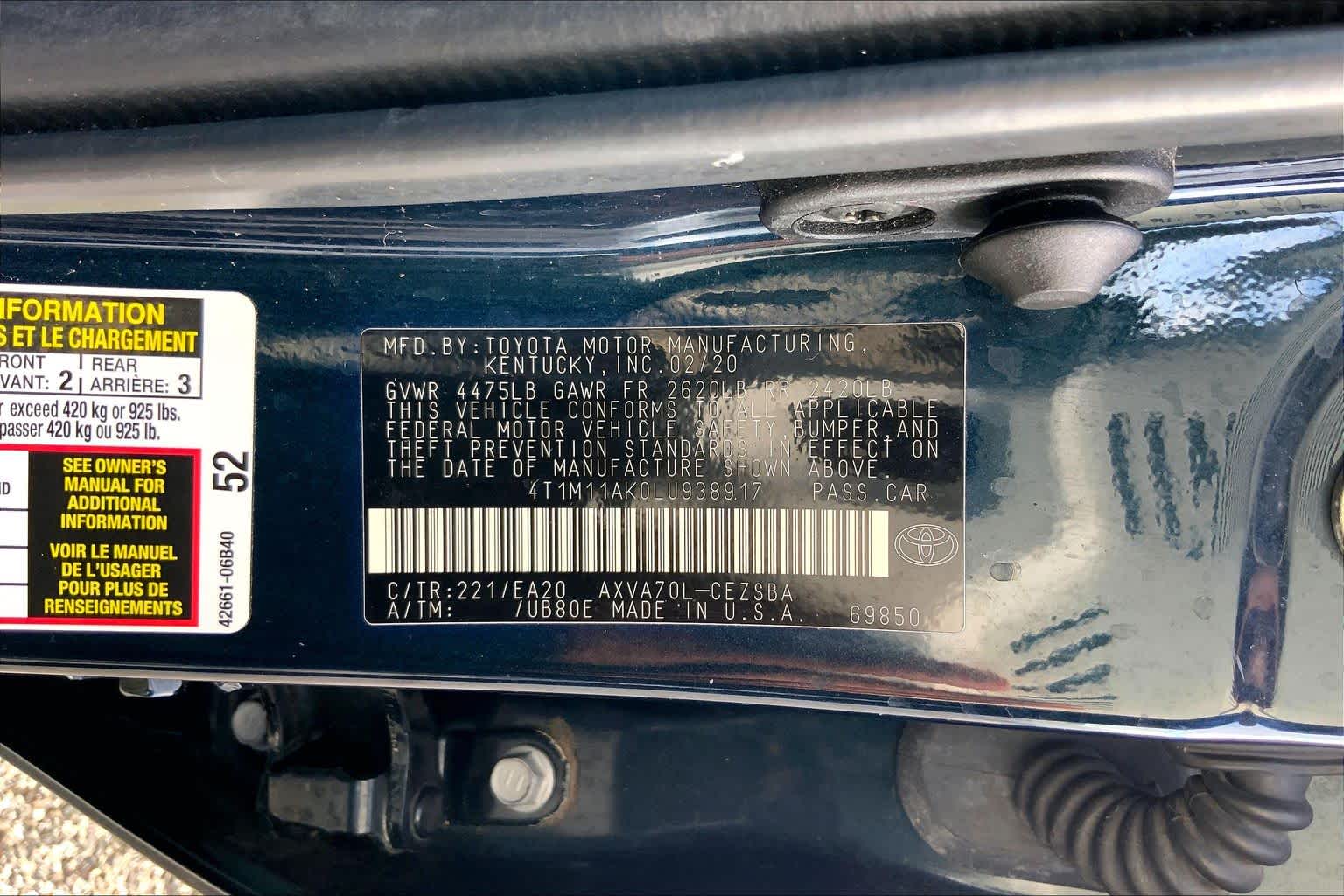 2020 Toyota Camry photo 33 of 33