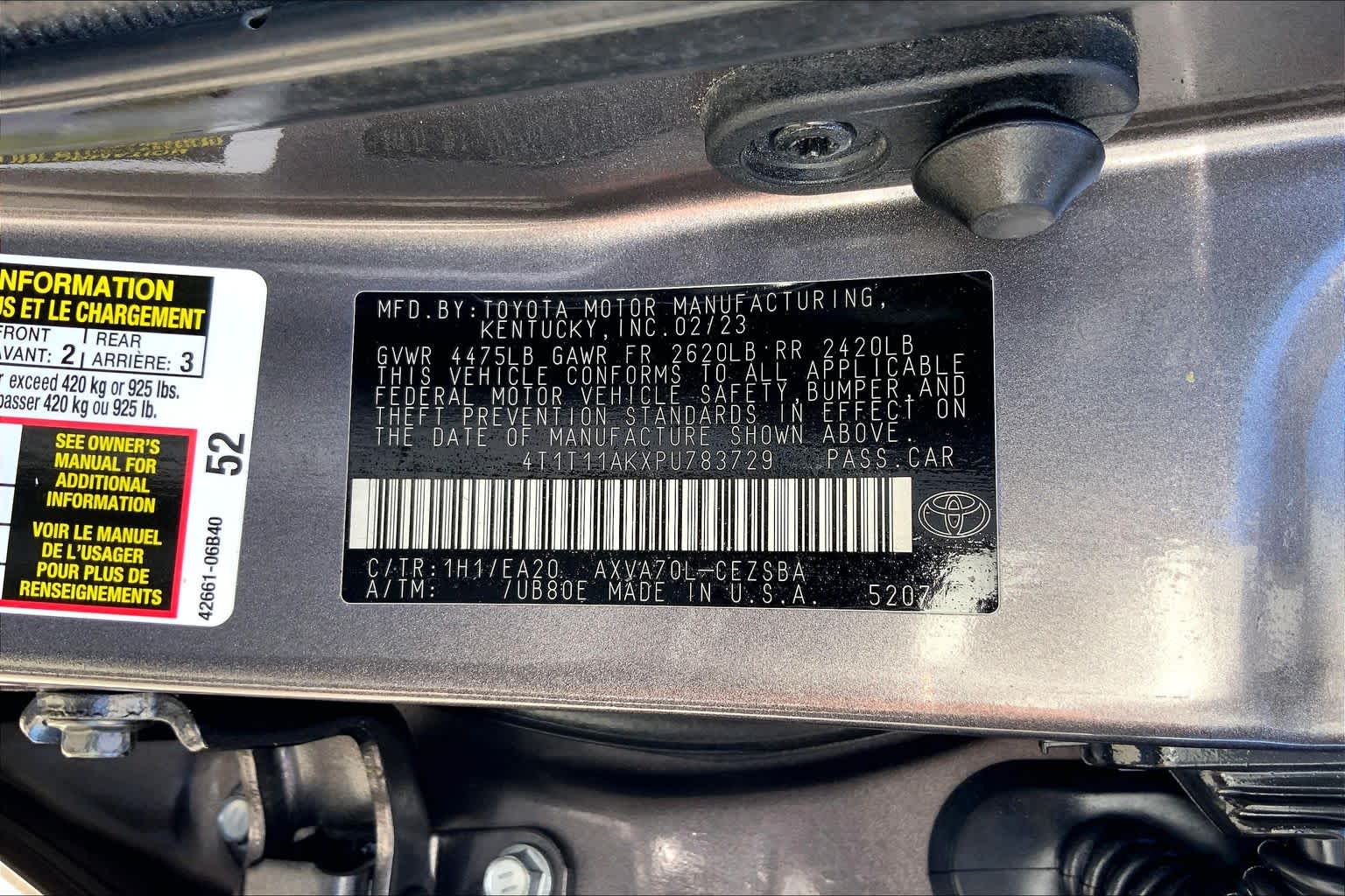 2023 Toyota Camry photo 36 of 36