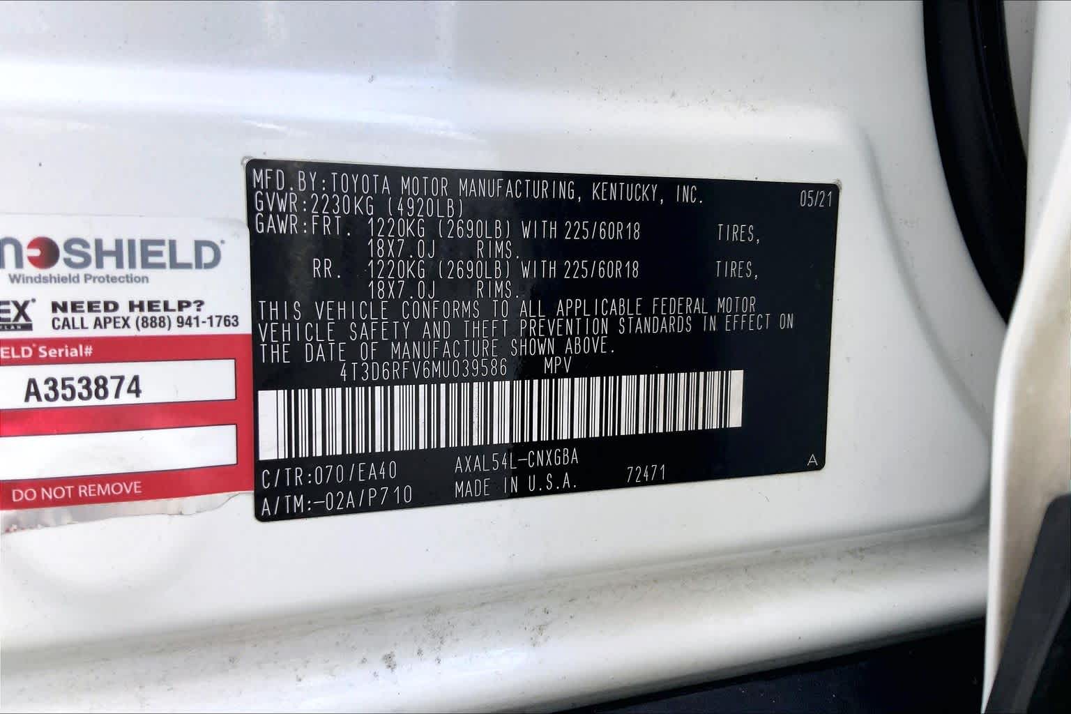 2021 Toyota RAV4 Hybrid Limited Blizzard Pearl at Lexus Southwest Houston