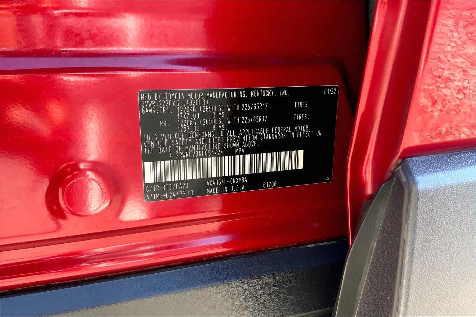 2022 Toyota RAV4 Hybrid XLE Ruby Flare Pearl at Group 1 Toyota Southwest