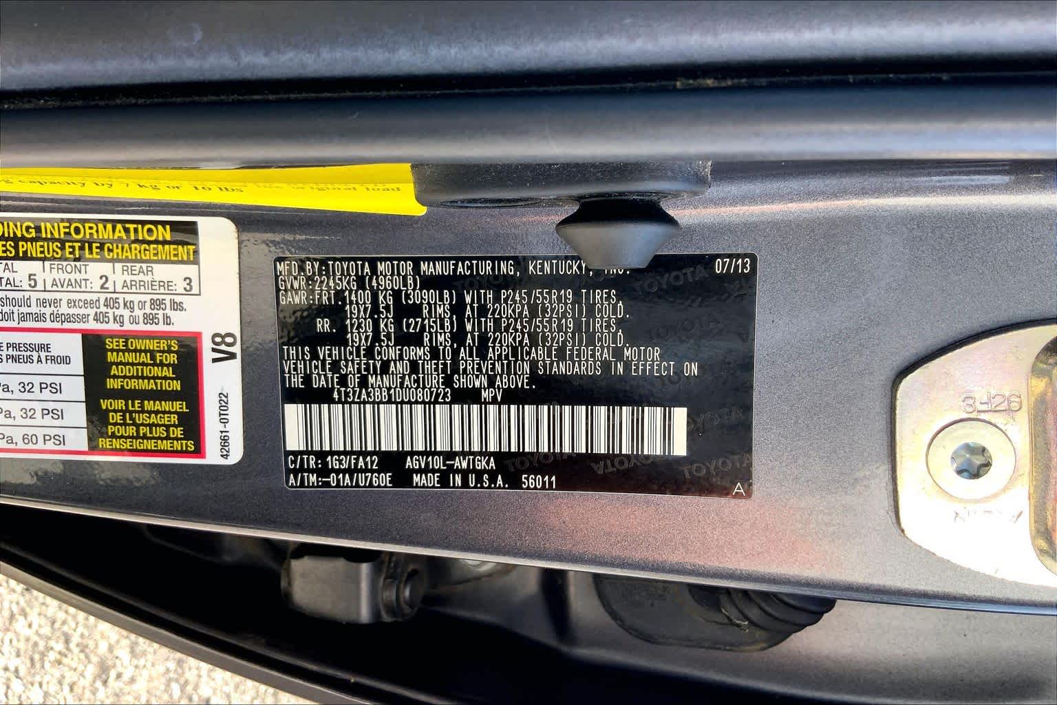 2013 Toyota Venza LE Magnetic Gray Metallic at Westside Kia