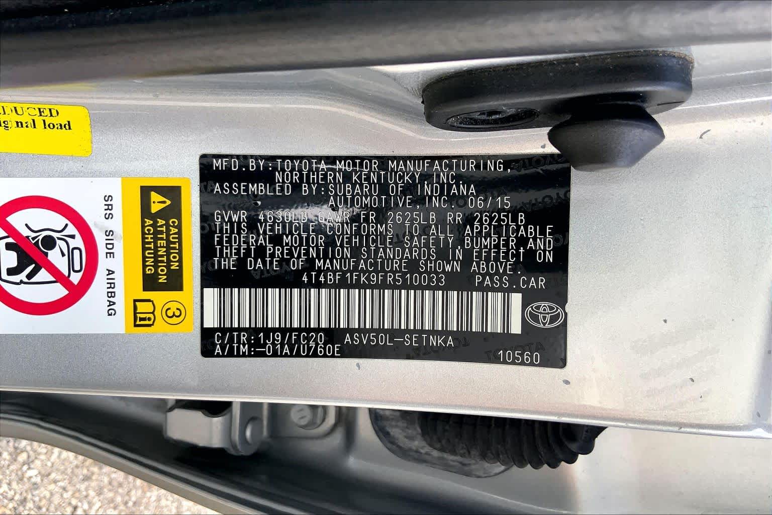 2015 Toyota Camry LE Celestial Silver Metallic at Helfman Ford