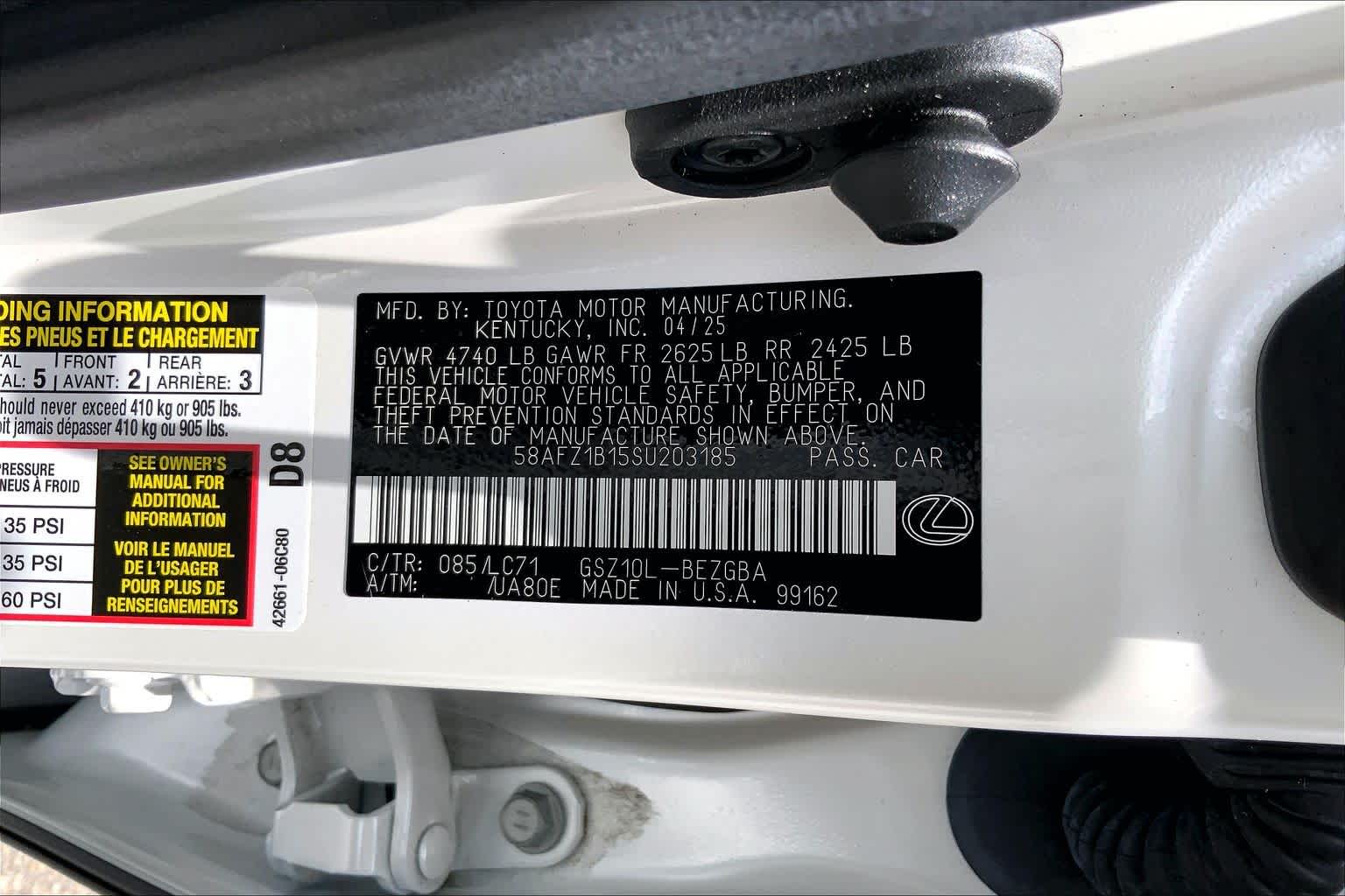 2025 Lexus ES 350 Ultra Luxury  Eminent White Pearl at Lexus Southwest Houston