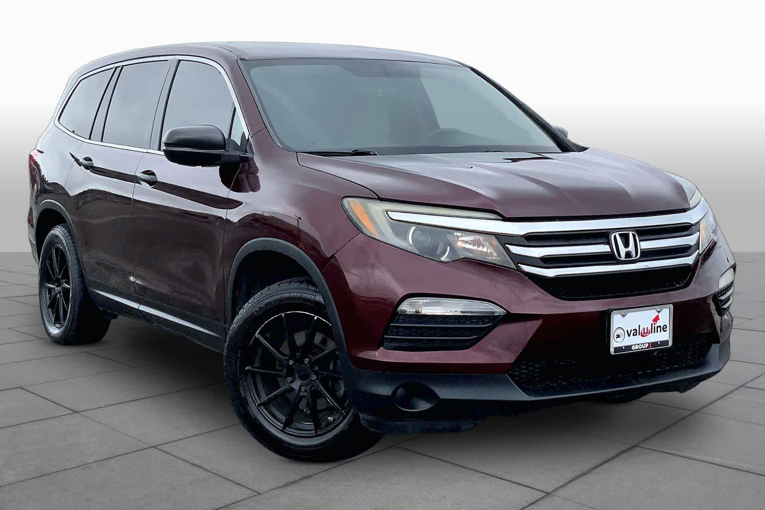 2017 Honda Pilot LX Dark Cherry Pearl at Group 1 GMC Buick South