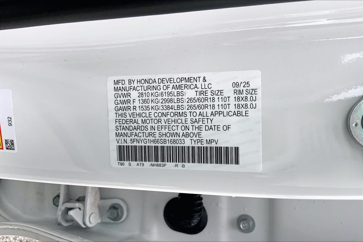 2025 Honda Pilot TrailSport Platinum White Pearl at Honda of Clear Lake