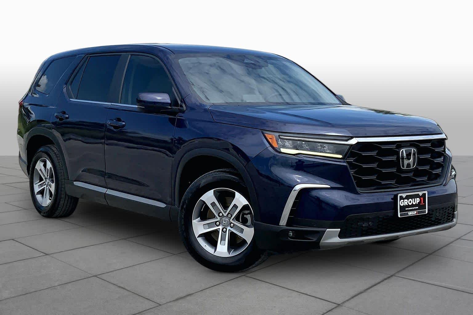 2024 Honda Pilot EX-L 8 Passenger Obsidian Blue Pearl at Tomball Ford