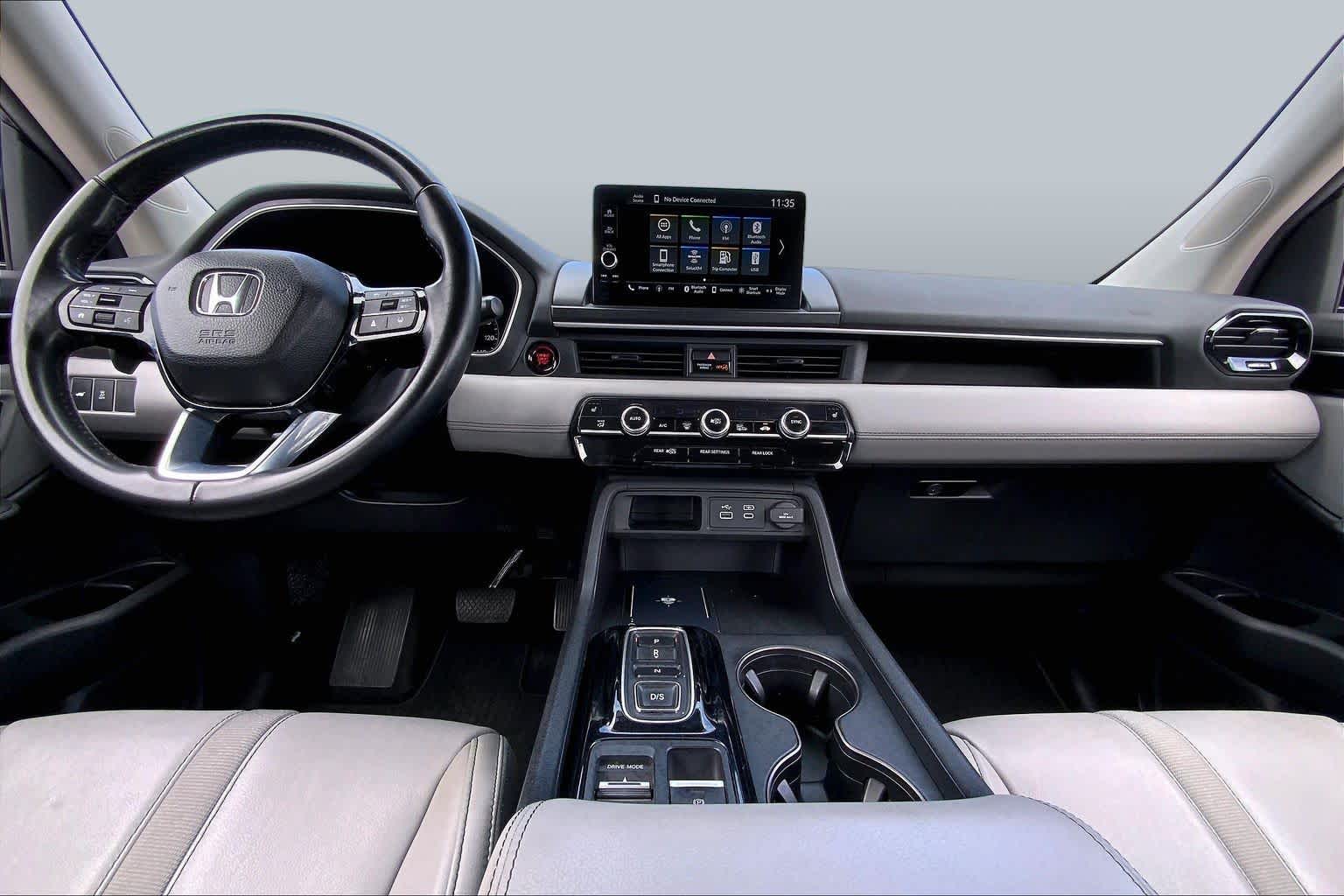 2024 Honda Pilot EX-L 8 Passenger Obsidian Blue Pearl at Tomball Ford
