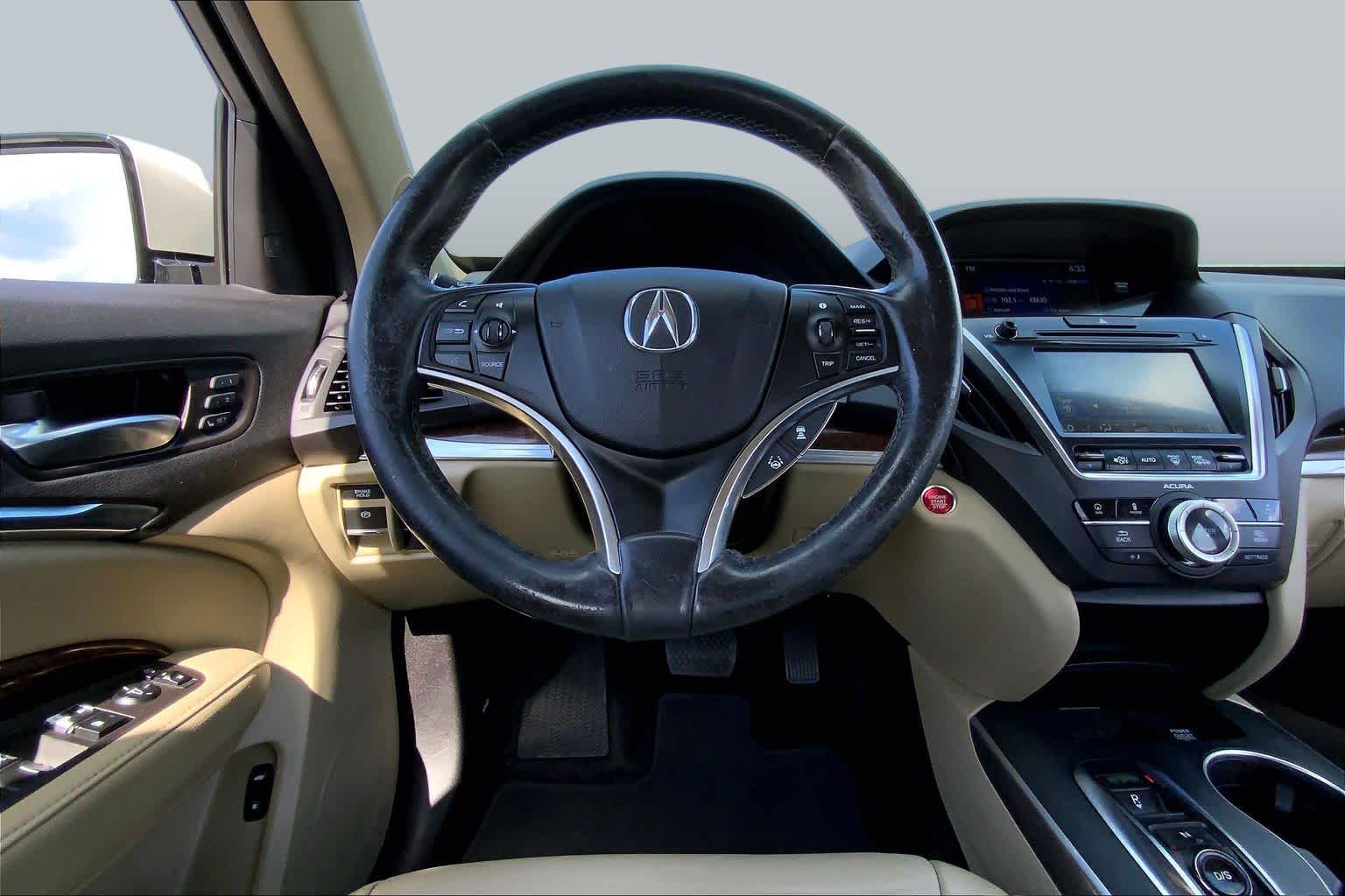 2017 Acura MDX w/Technology Pkg White Diamond Pearl at AutoNation USA Katy