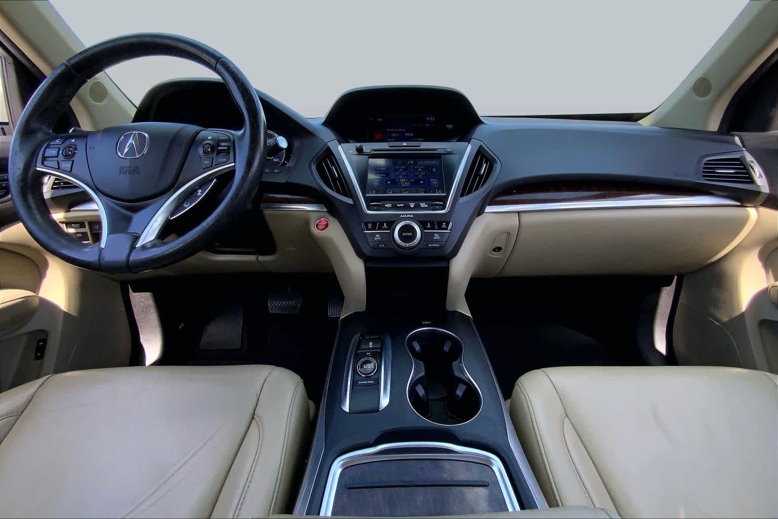 2017 Acura MDX w/Technology Pkg White Diamond Pearl at AutoNation USA Katy