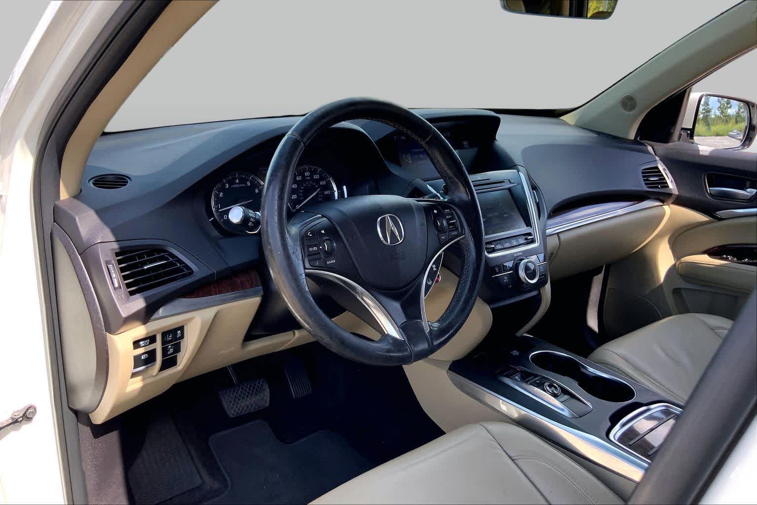 2017 Acura MDX w/Technology Pkg White Diamond Pearl at AutoNation USA Katy