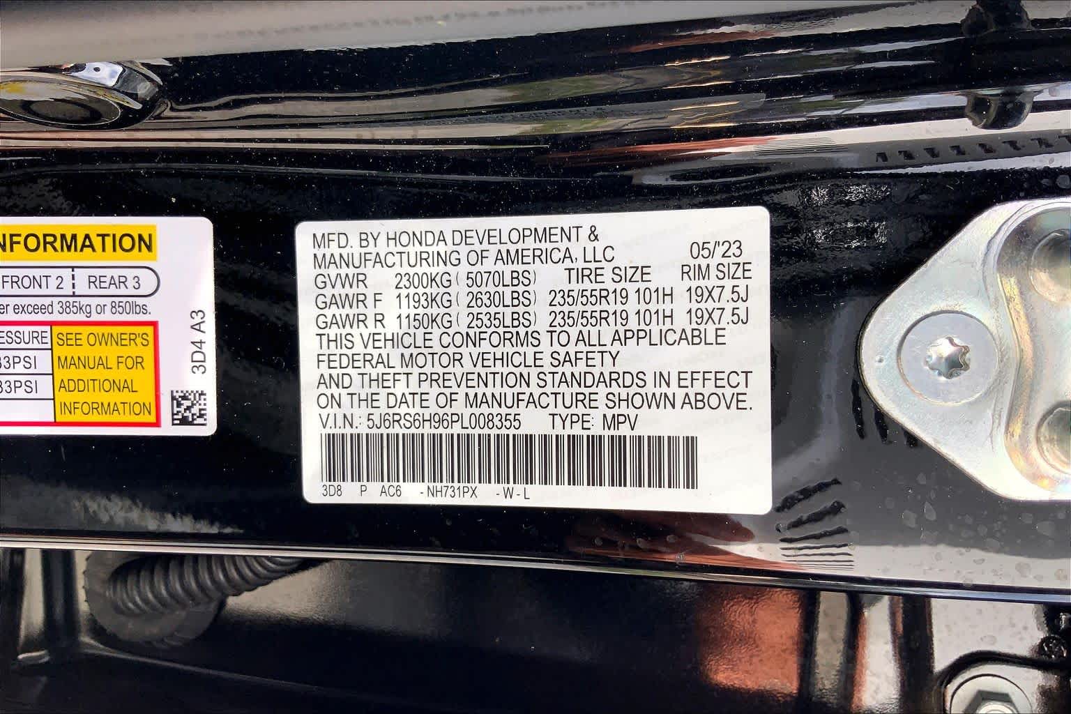 2023 Honda CR-V Hybrid Sport Touring Crystal Black Pearl at AutoNation USA Katy