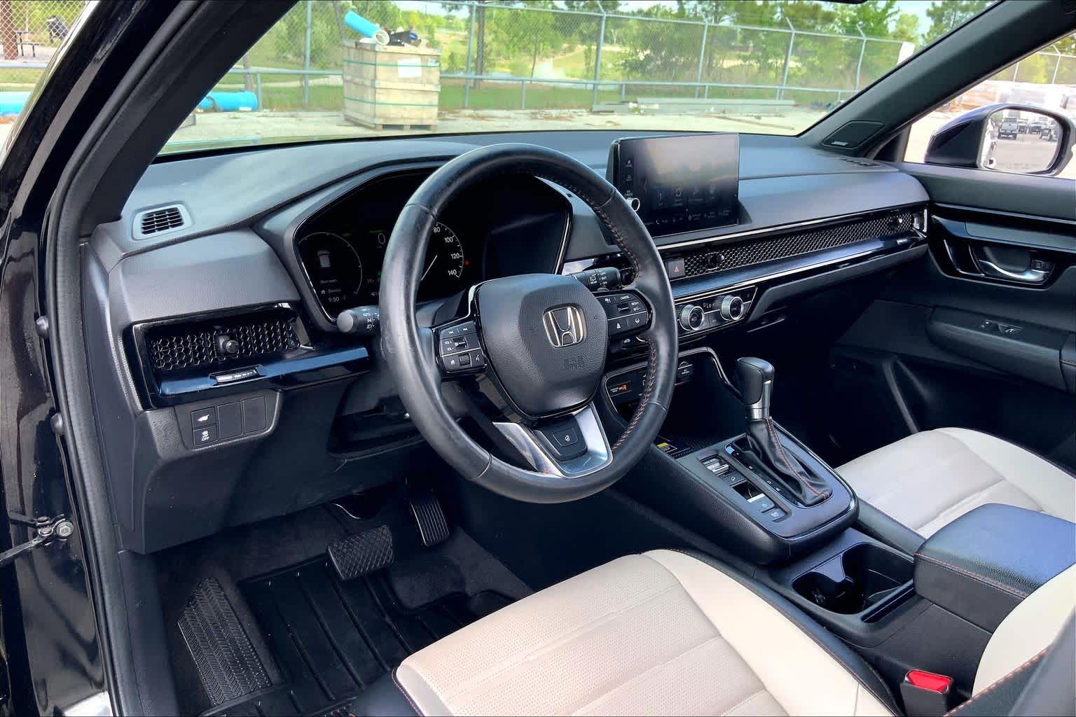 2023 Honda CR-V Hybrid Sport Touring Crystal Black Pearl at AutoNation USA Katy