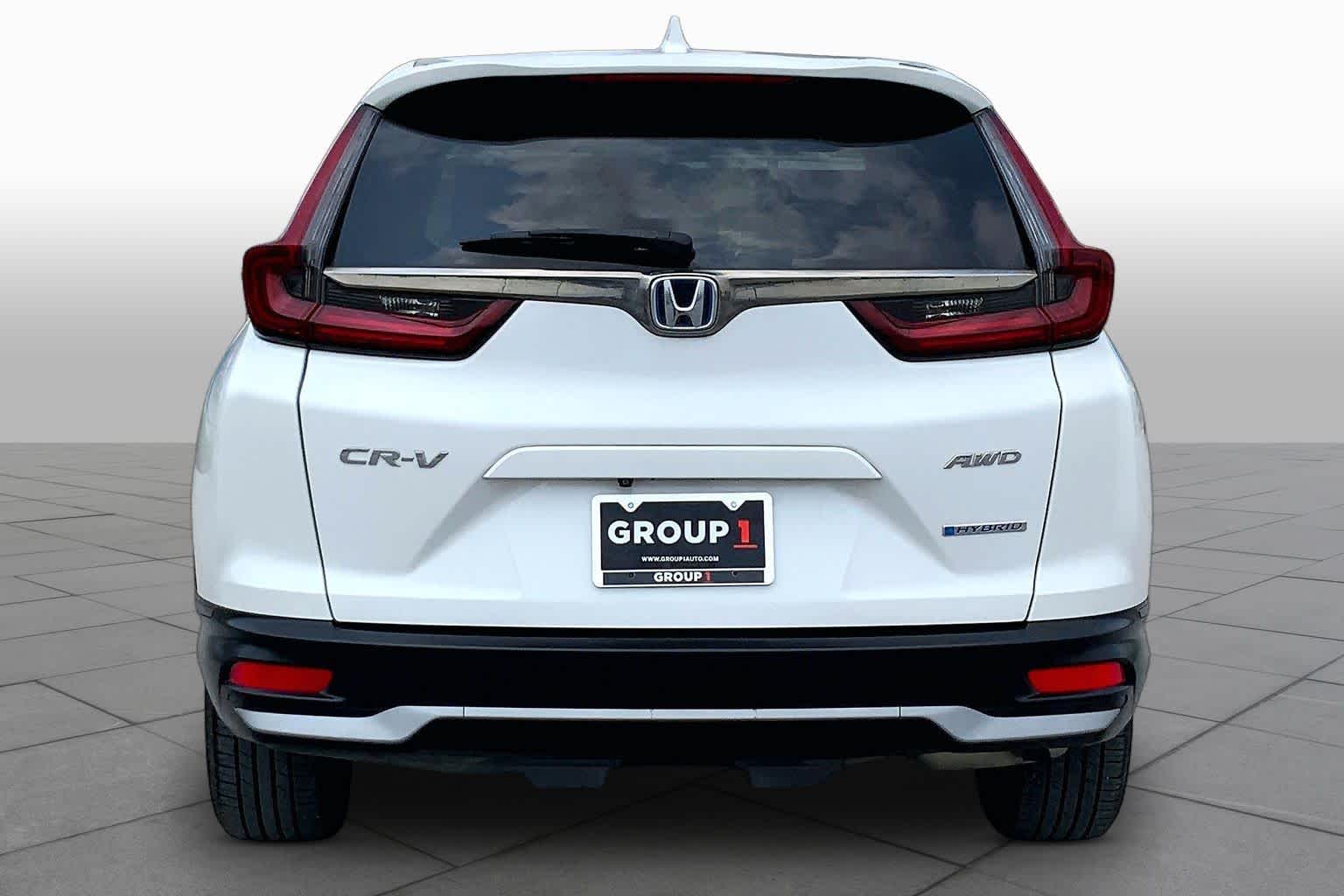2022 Honda CR-V Hybrid EX-L Platinum White Pearl at AutoNation USA Katy