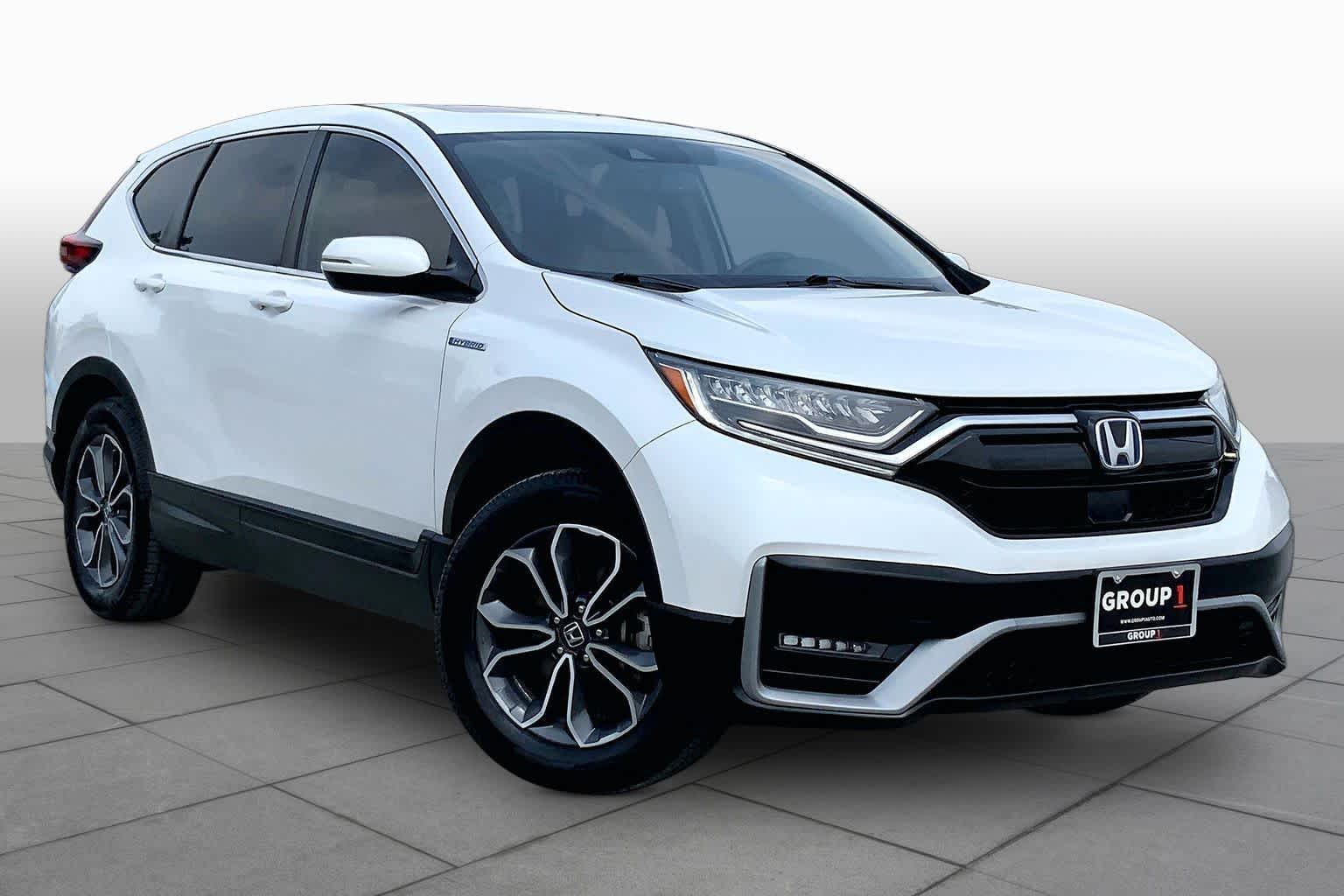 2022 Honda CR-V Hybrid EX-L Platinum White Pearl at AutoNation USA Katy