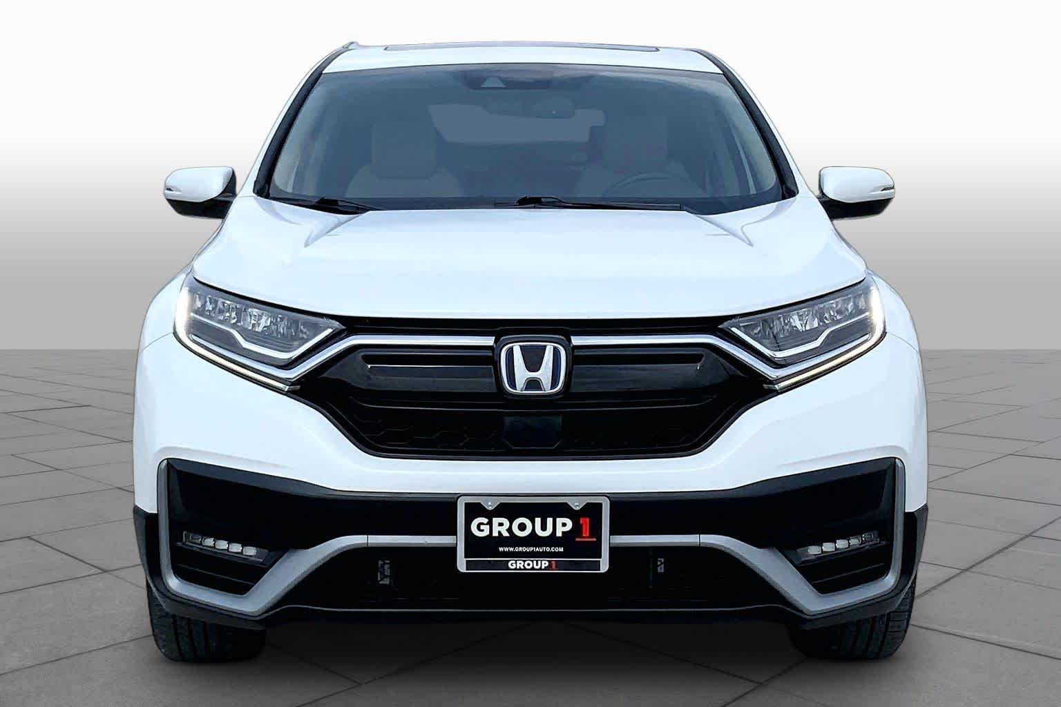 2022 Honda CR-V Hybrid EX-L Platinum White Pearl at AutoNation USA Katy