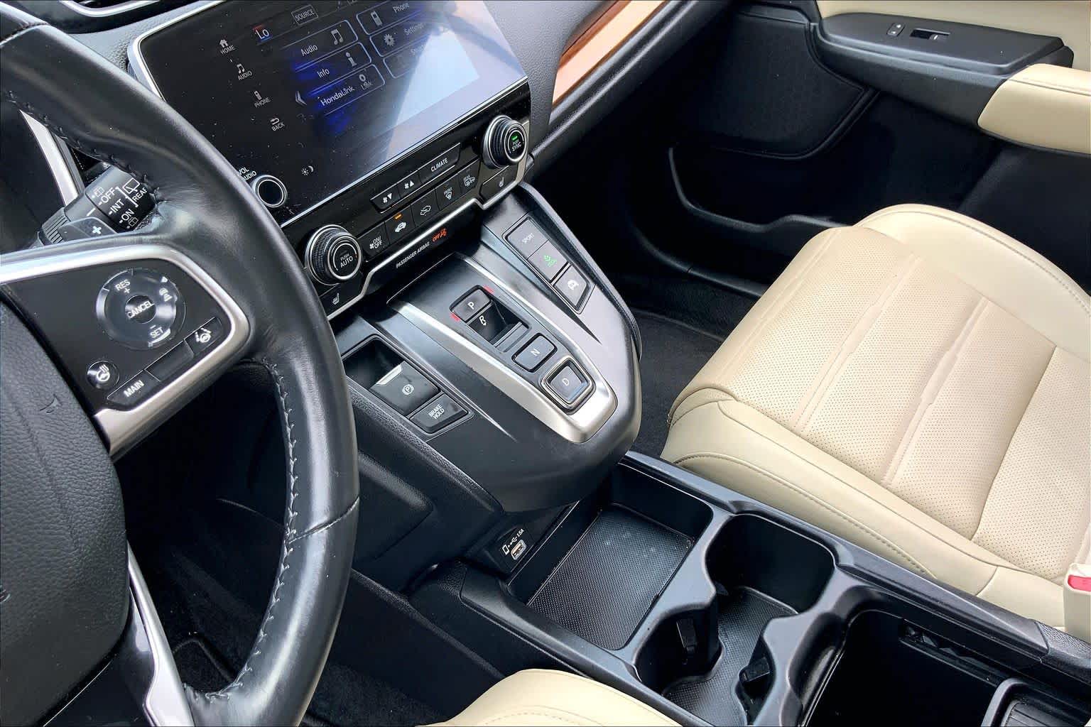 2022 Honda CR-V Hybrid EX-L Platinum White Pearl at AutoNation USA Katy