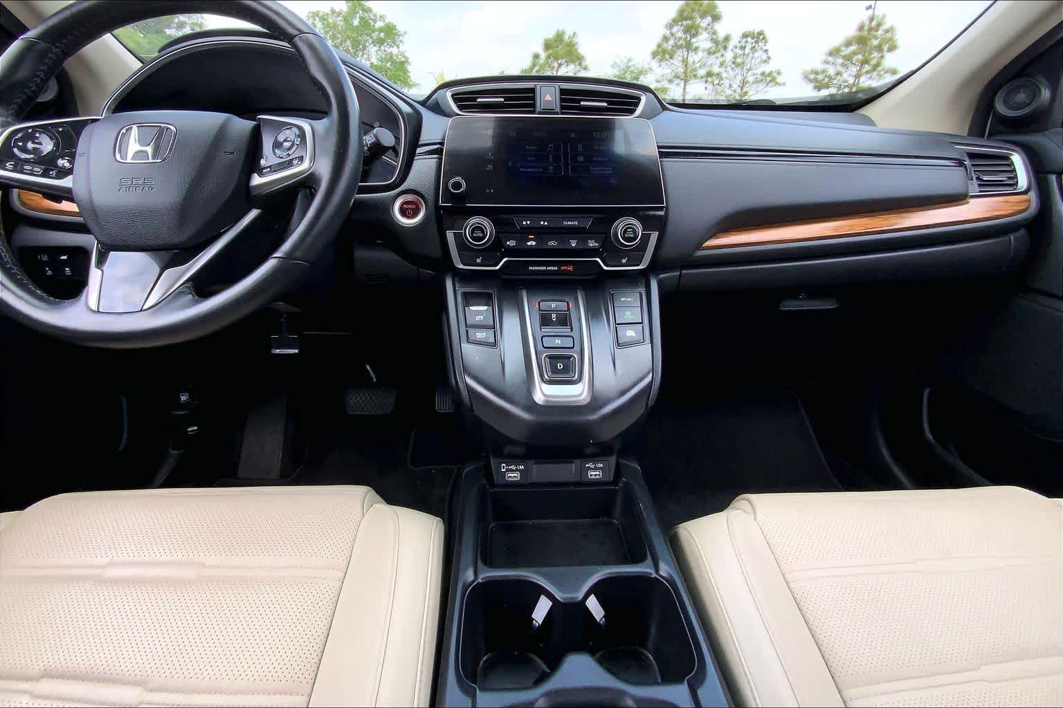 2022 Honda CR-V Hybrid EX-L Platinum White Pearl at AutoNation USA Katy