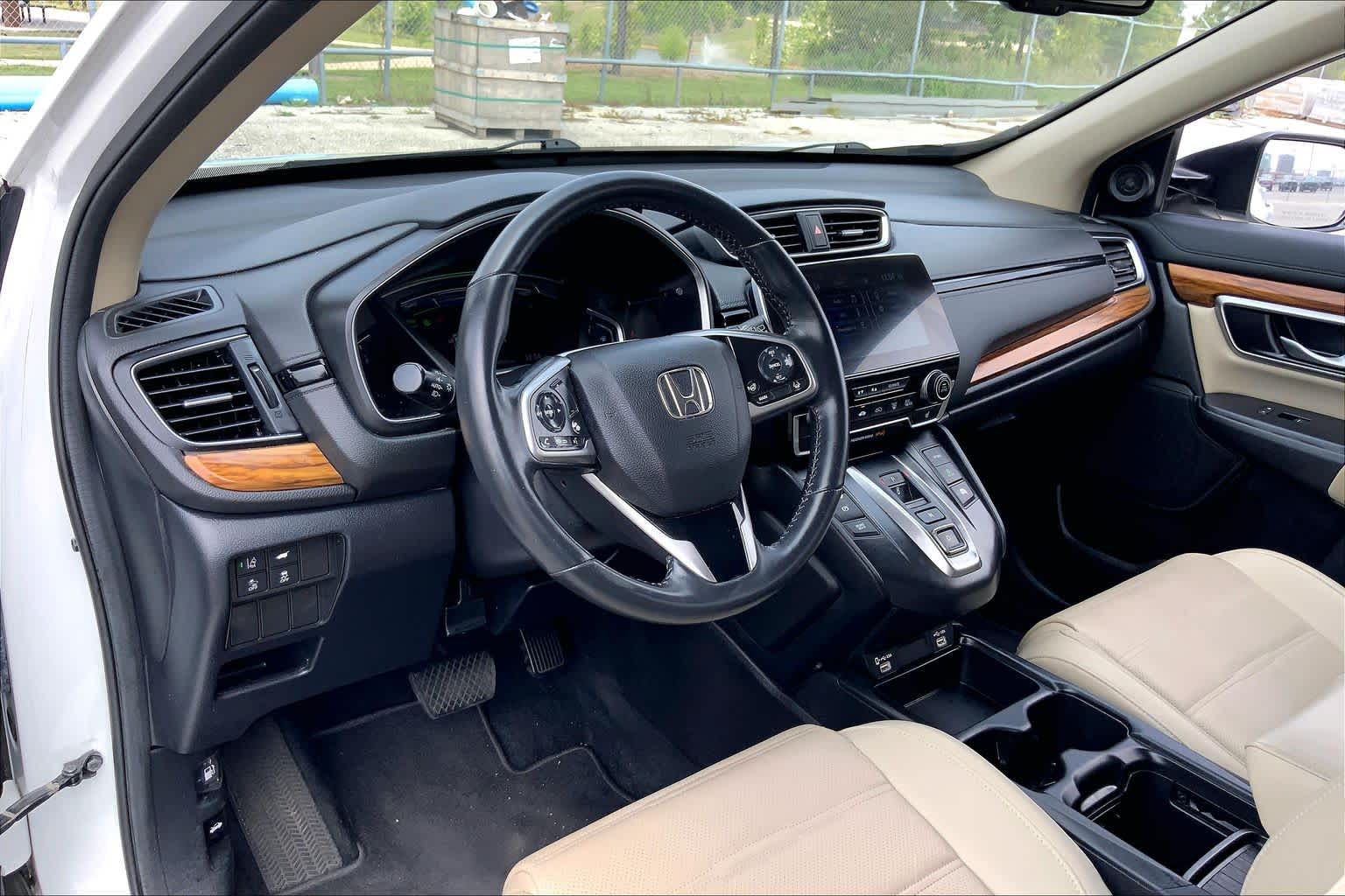 2022 Honda CR-V Hybrid EX-L Platinum White Pearl at AutoNation USA Katy