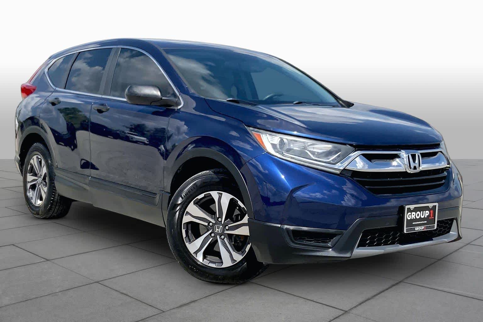 2019 Honda CR-V LX Obsidian Blue Pearl at Friendly Ford Crosby