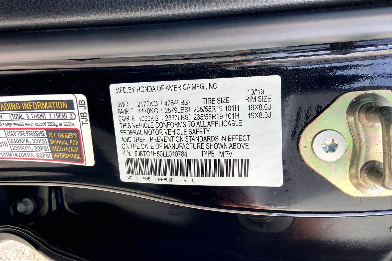 2020 Acura RDX w/Technology Pkg Majestic Black Pearl at AutoNation USA Katy