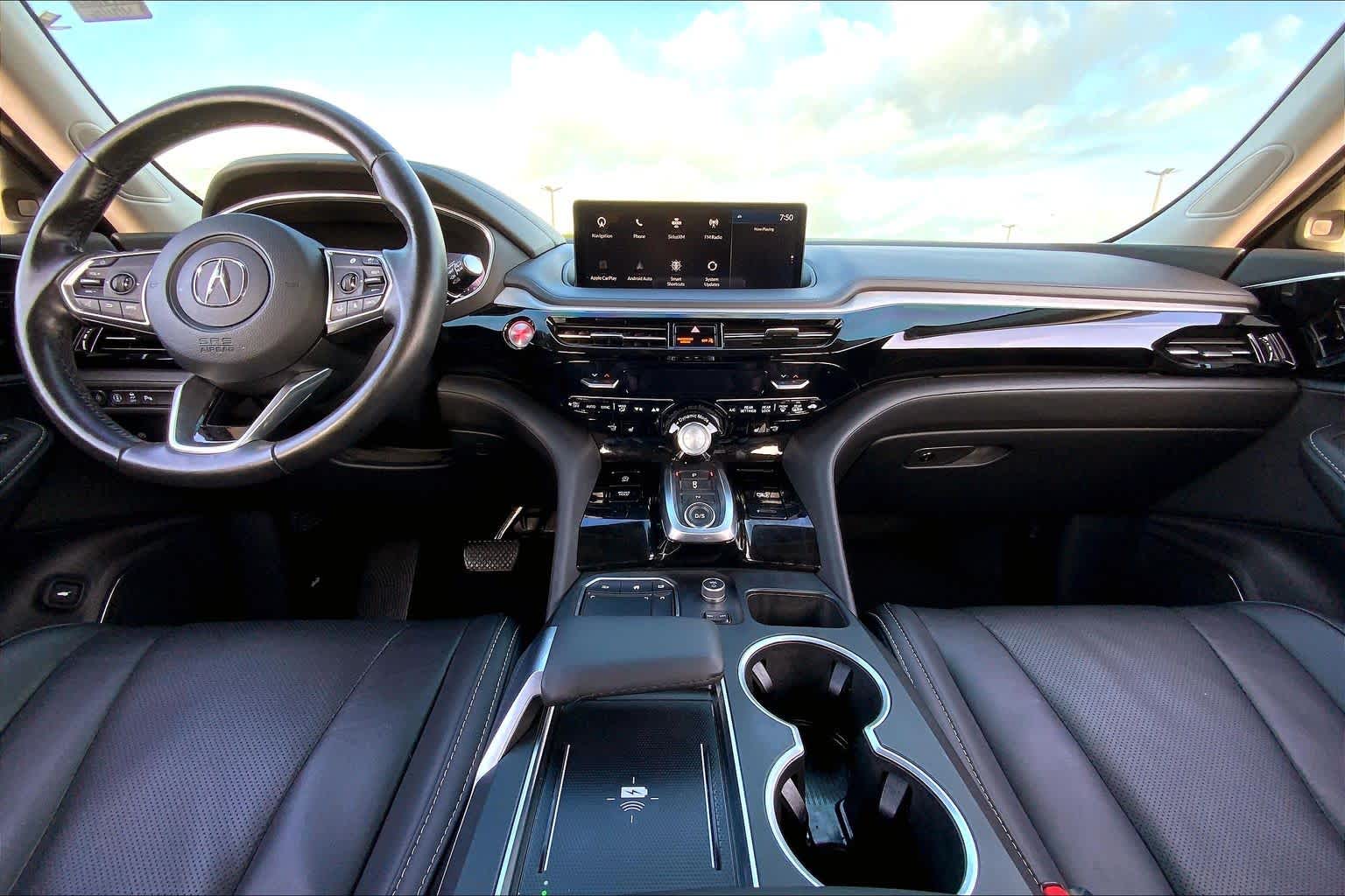 2024 Acura MDX w/Technology Package Majestic Black Pearl at AutoNation Chrysler Jeep Dodge Ram Spring