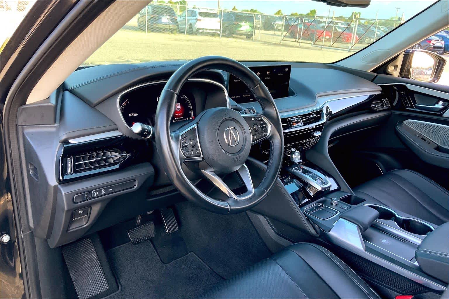 2024 Acura MDX w/Technology Package Majestic Black Pearl at AutoNation Chrysler Jeep Dodge Ram Spring