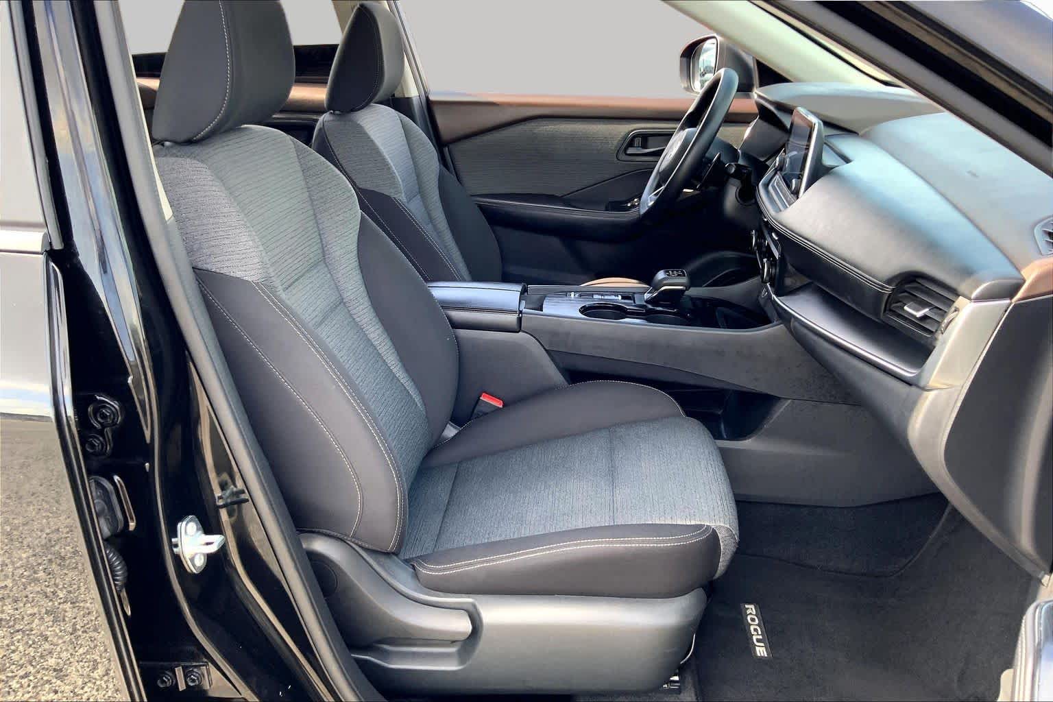 2021 Nissan Rogue S Super Black at Tomball Chrysler Dodge Jeep Ram