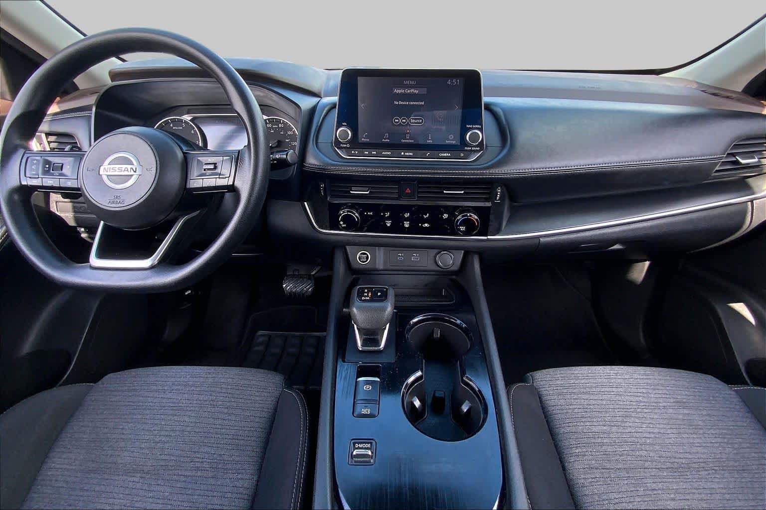 2021 Nissan Rogue S Super Black at Tomball Chrysler Dodge Jeep Ram