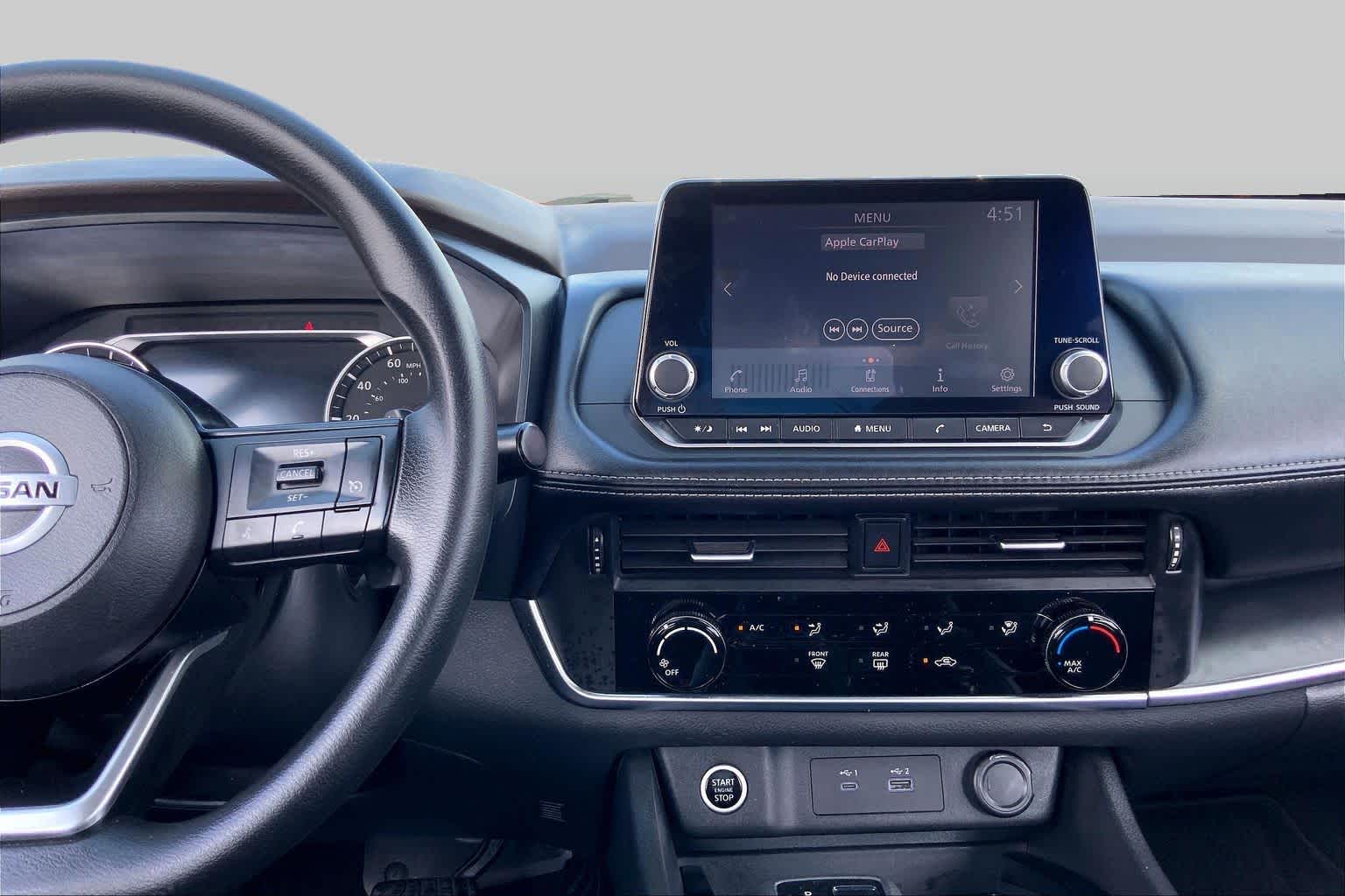 2021 Nissan Rogue S Super Black at Tomball Chrysler Dodge Jeep Ram