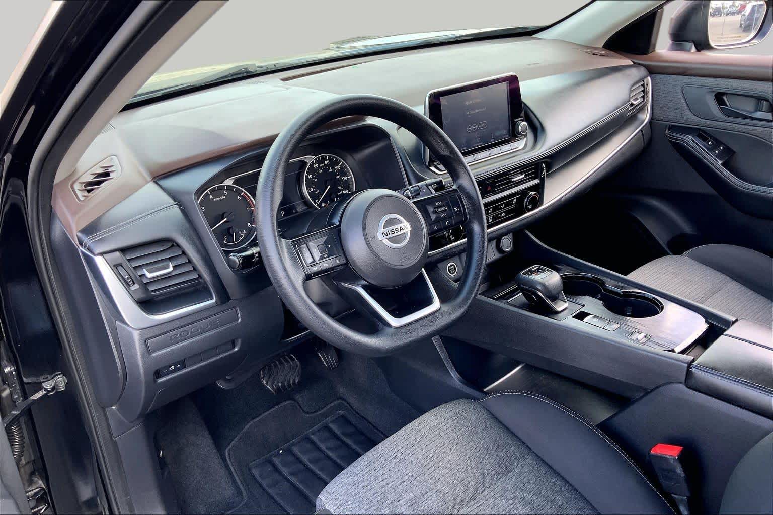 2021 Nissan Rogue S Super Black at Tomball Chrysler Dodge Jeep Ram