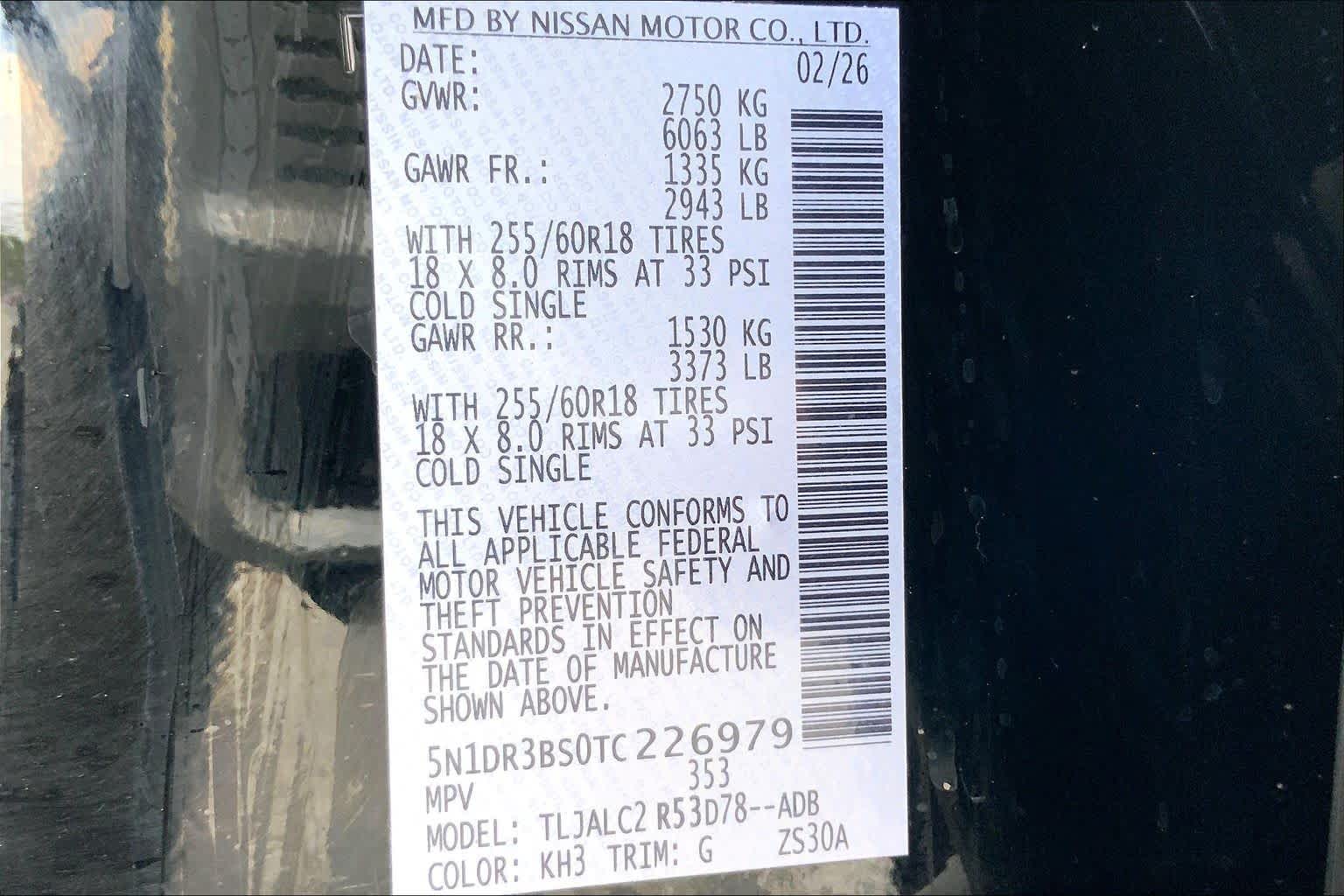 2026 Nissan Pathfinder SV Super Black at AutoNation Chrysler Jeep Dodge Ram Spring