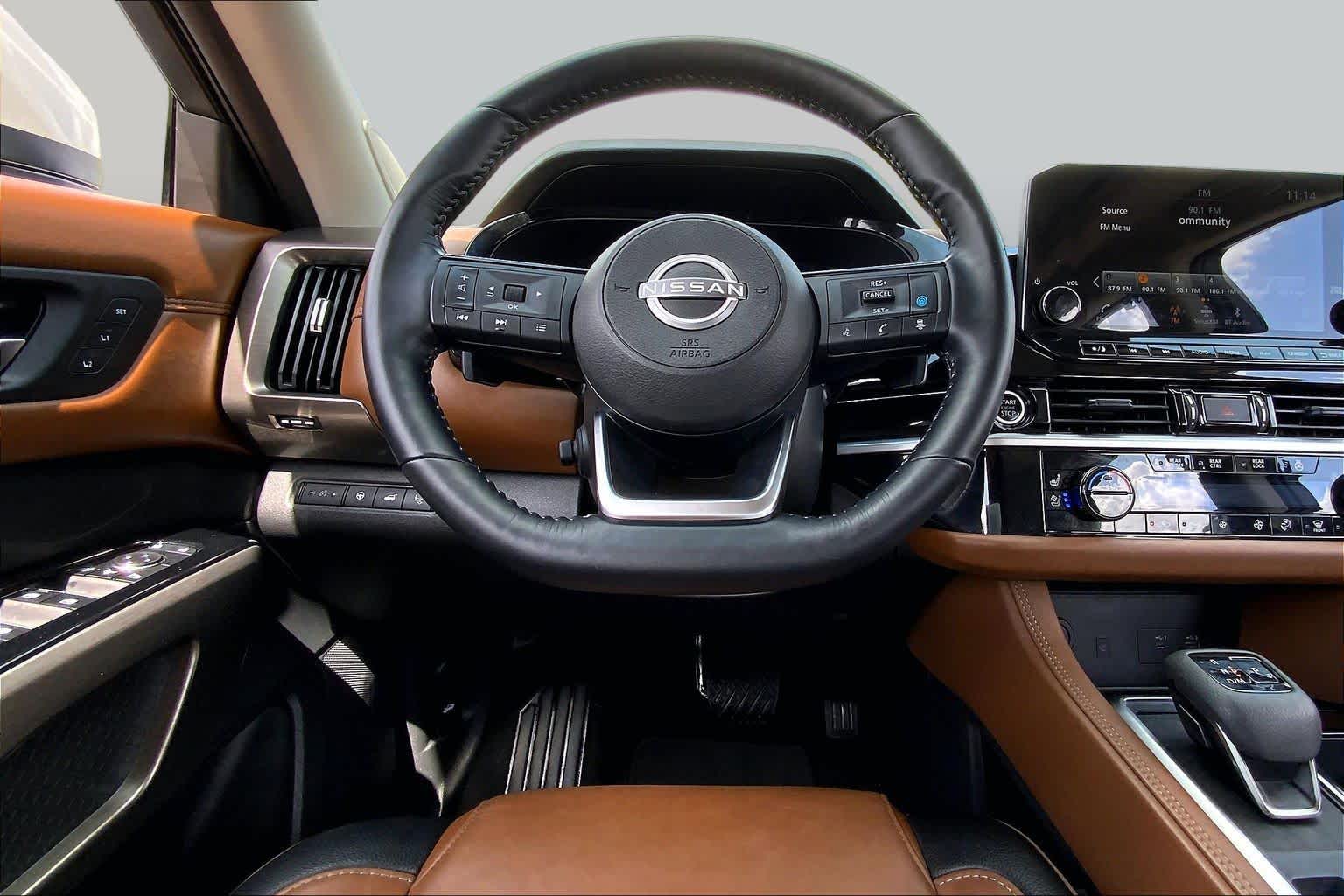 2024 Nissan Pathfinder Platinum Pearl White Tricoat at Sterling McCall Nissan