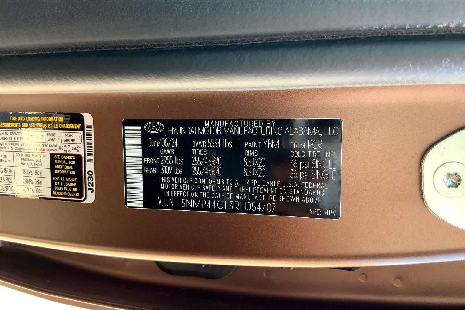 2024 Hyundai Santa Fe Limited Earthy Brass Matte at Davis Chevrolet