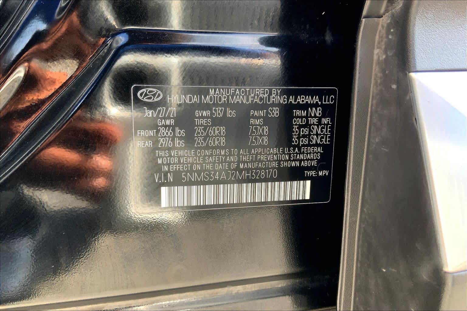 2021 Hyundai Santa Fe photo 36 of 36
