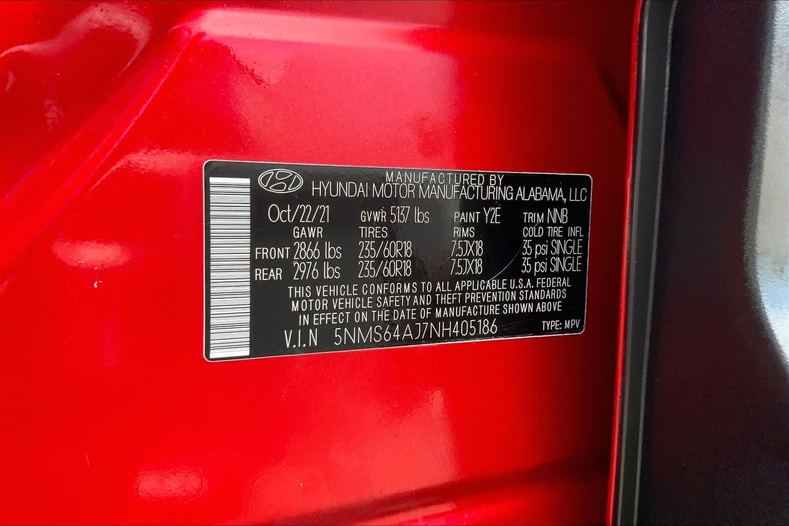 2022 Hyundai Santa Fe XRT Calypso Red at HGreg Houston